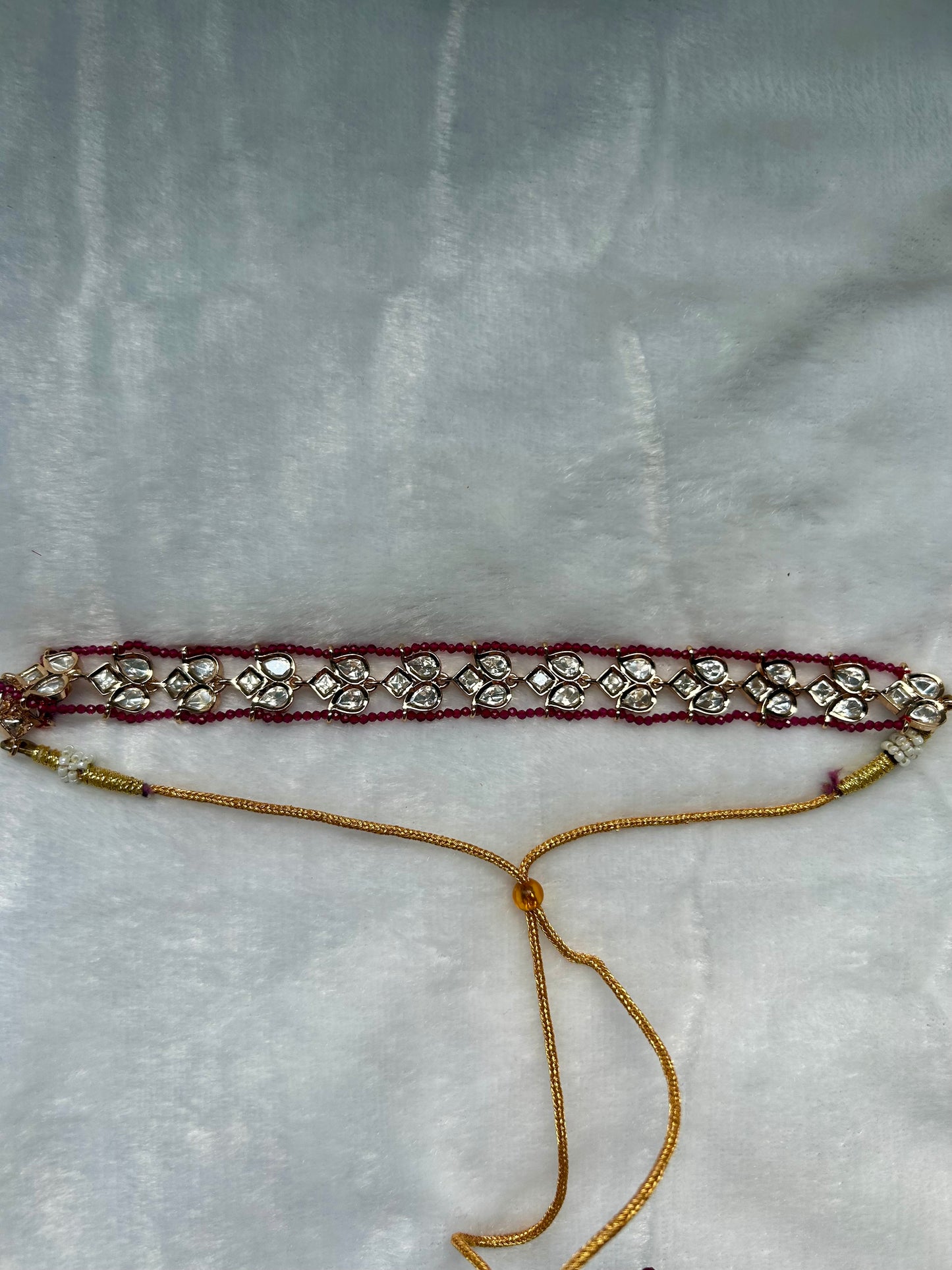 Dark Hot Pink Tyaani Kundan Choker ONLY