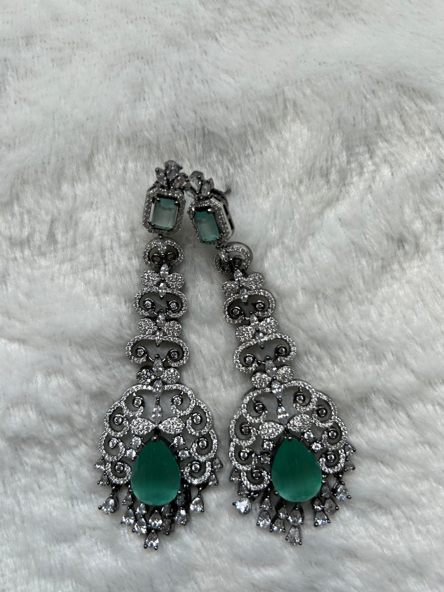 Light Blue AD Earrings
