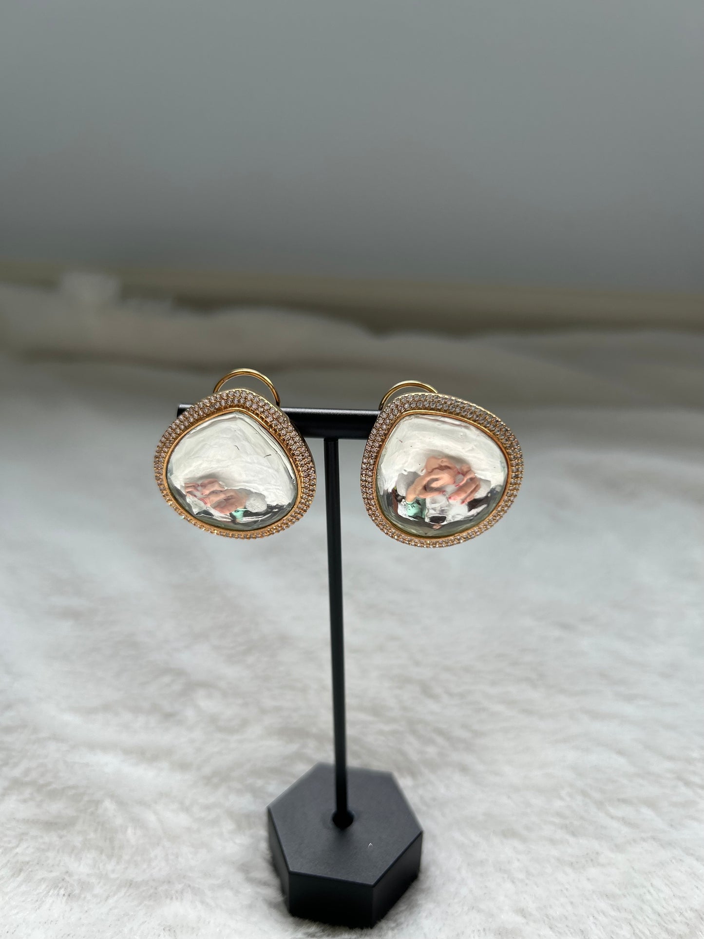 Gold Uncut Kundan & AD Studs