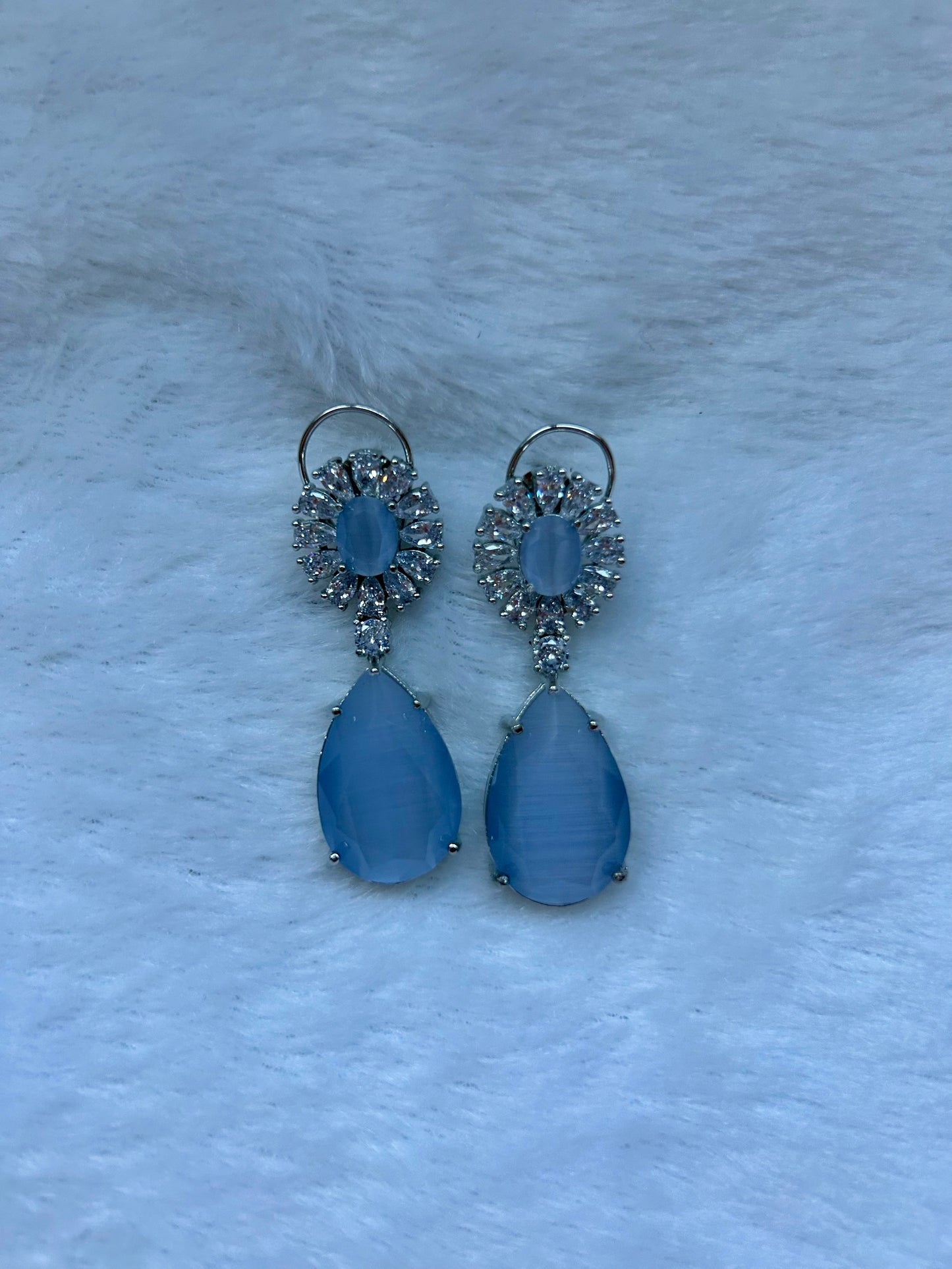Grey AD Earrings