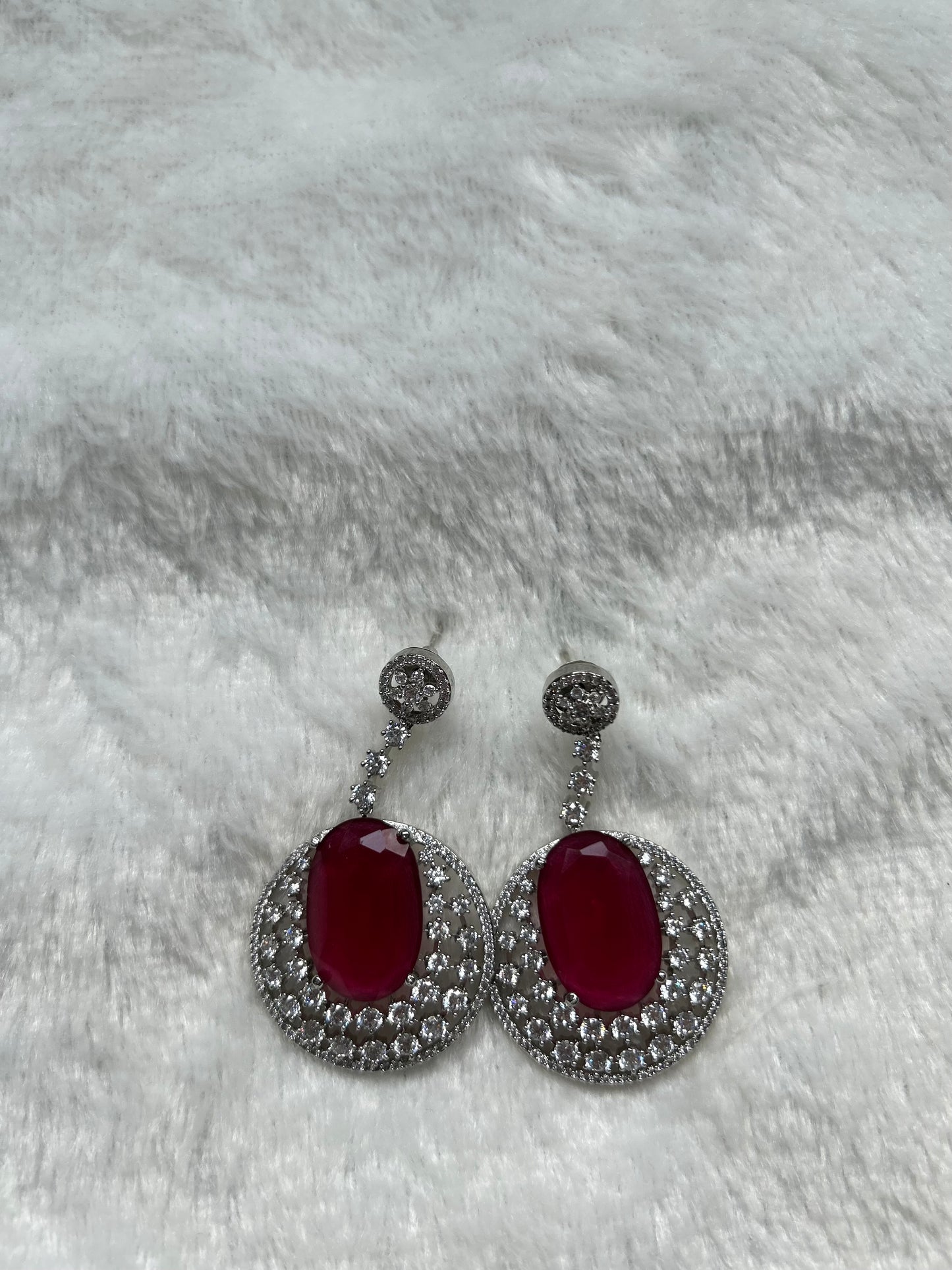 AD Red Earrings