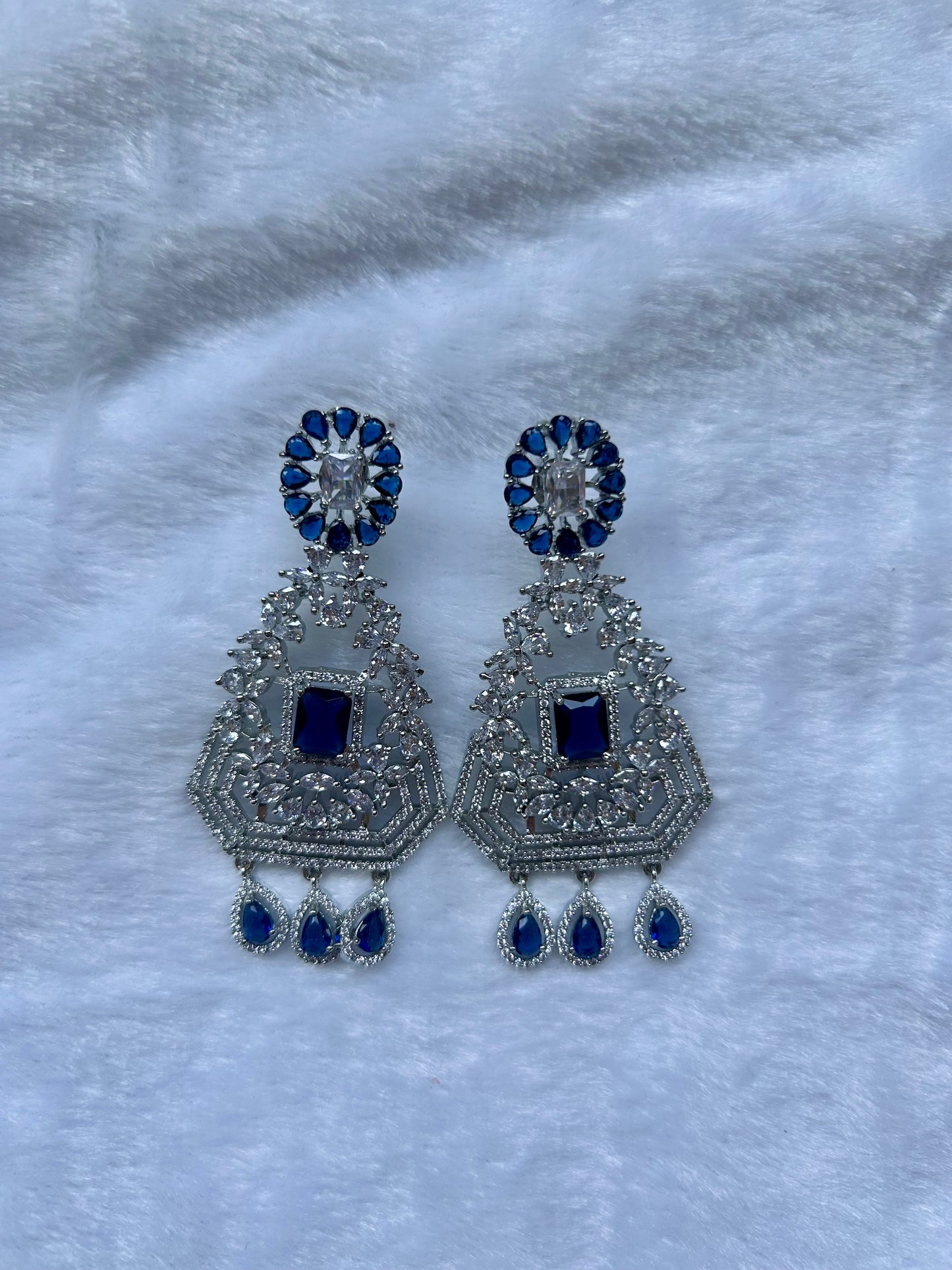 Royal Blue AD Earrings