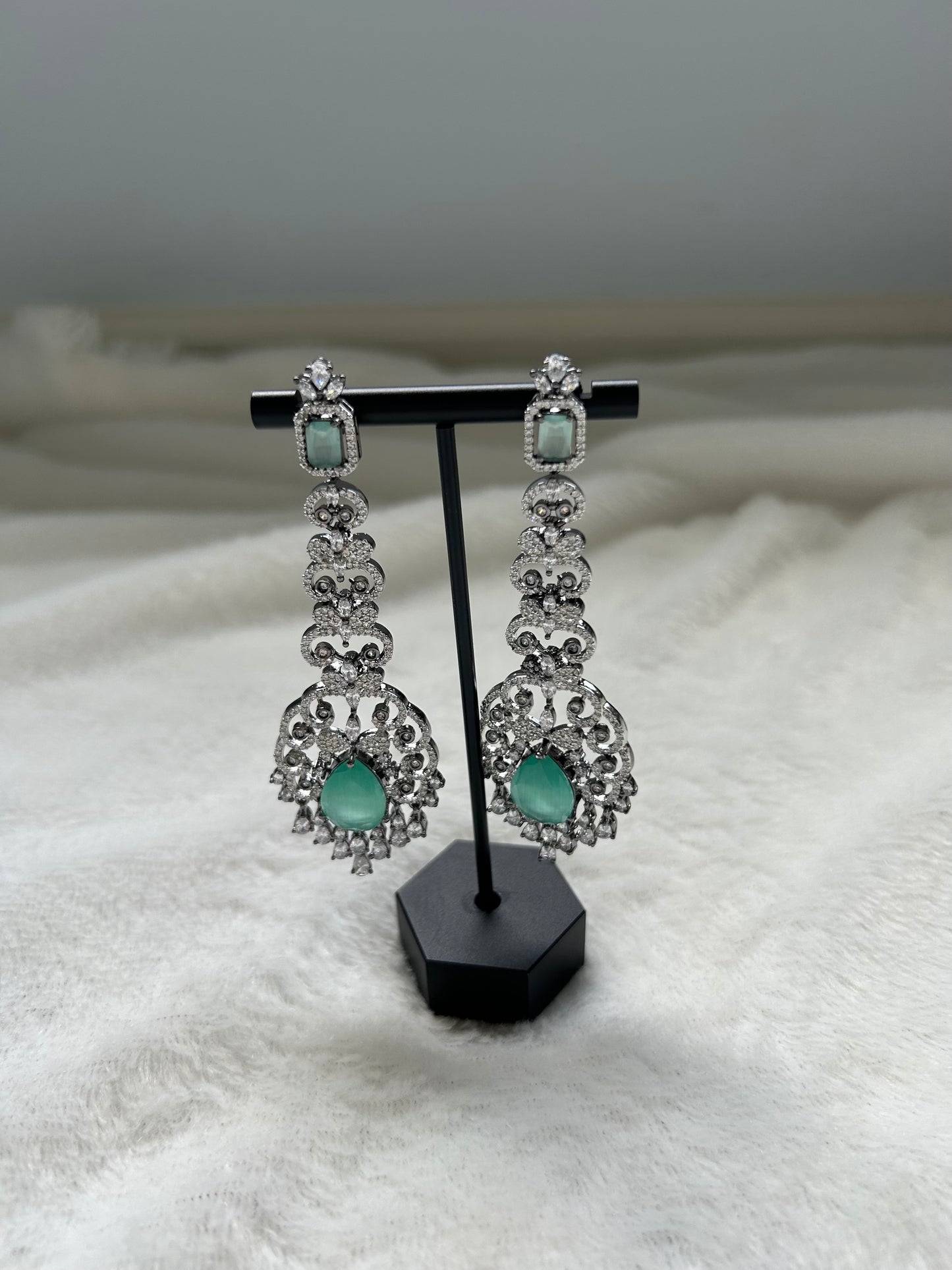 Light Blue AD Earrings