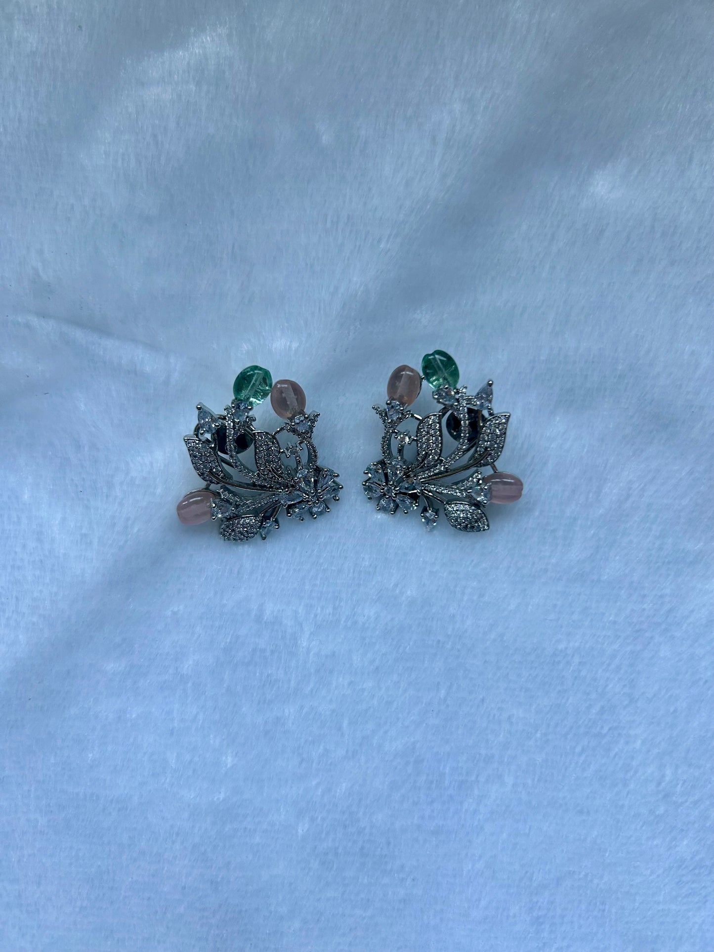 Light Green & Pink AD Studs