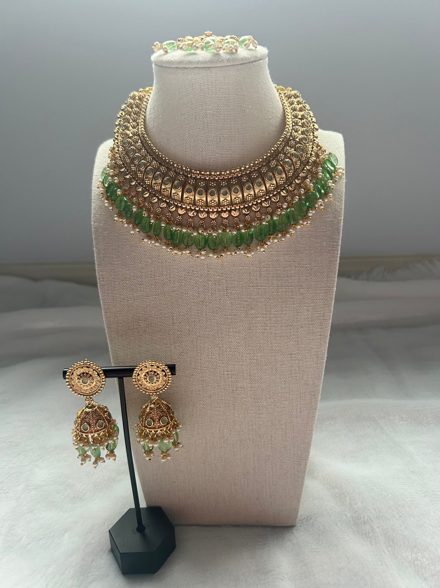 Light Green Gold Crafted Set