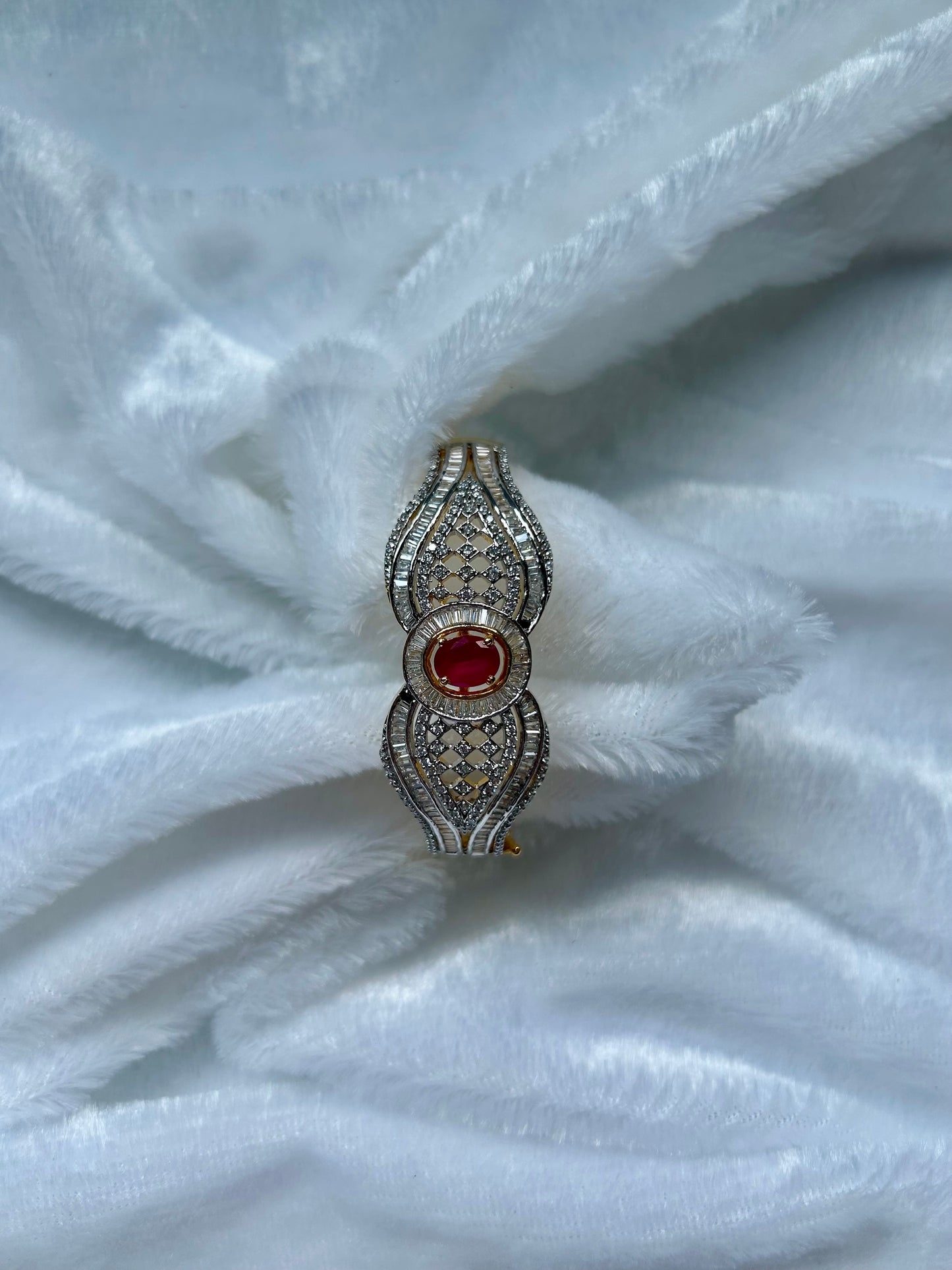 Red Dual Toned AD Bracelet