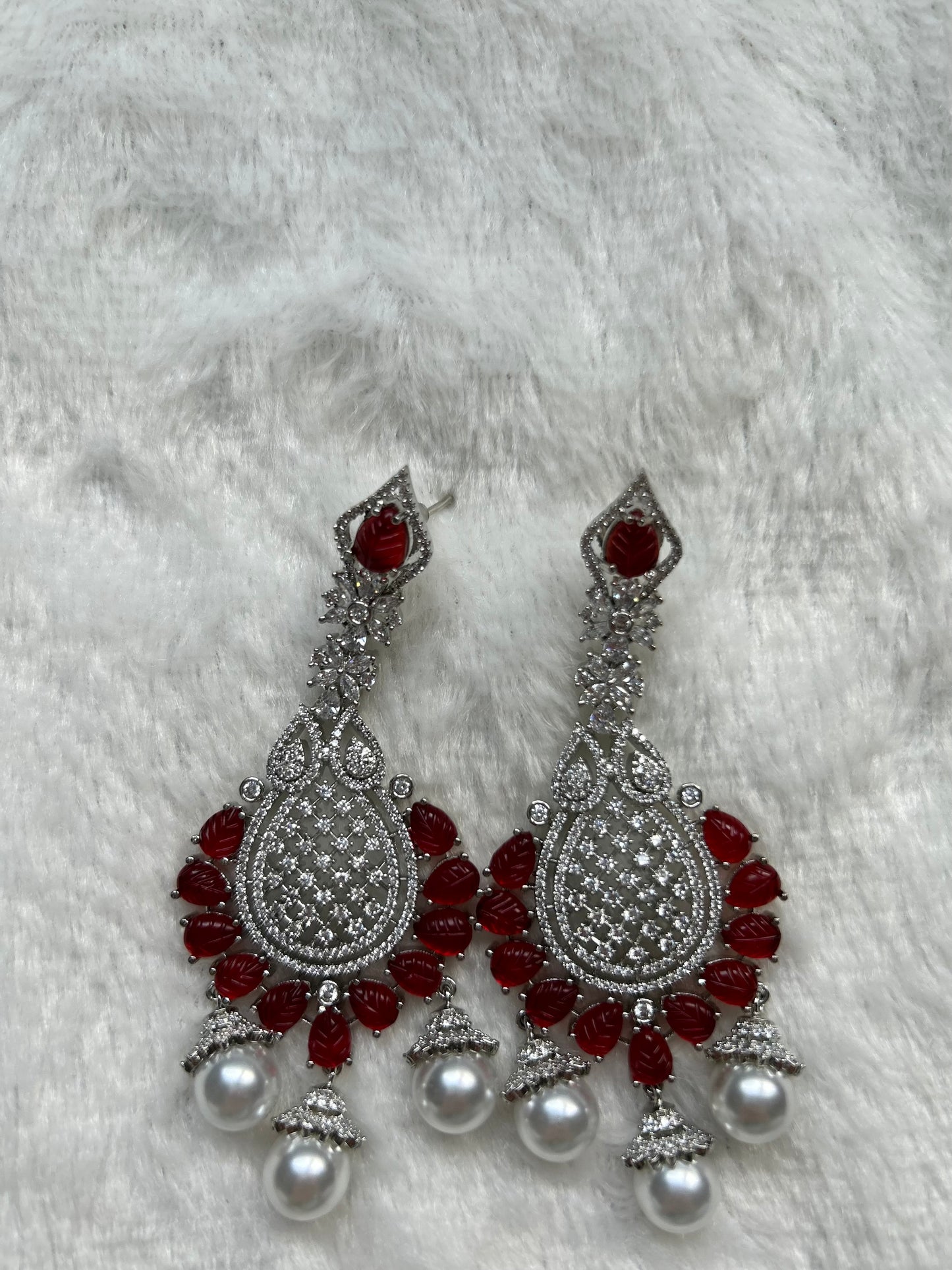 AD Red Earrings
