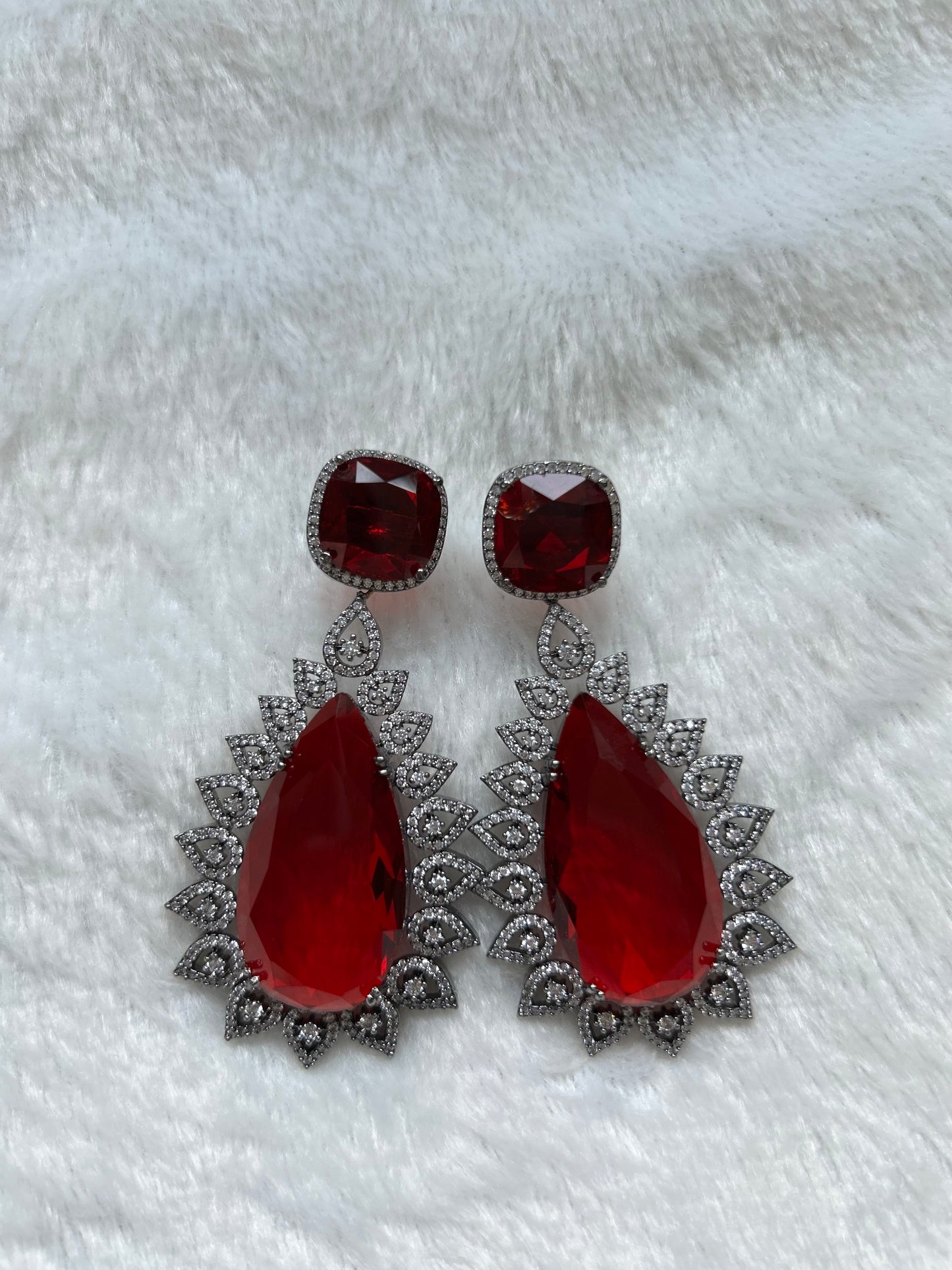 AD Red Earrings