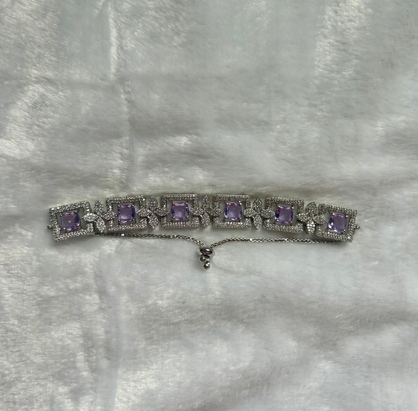 Light Purple CZ Bracelet