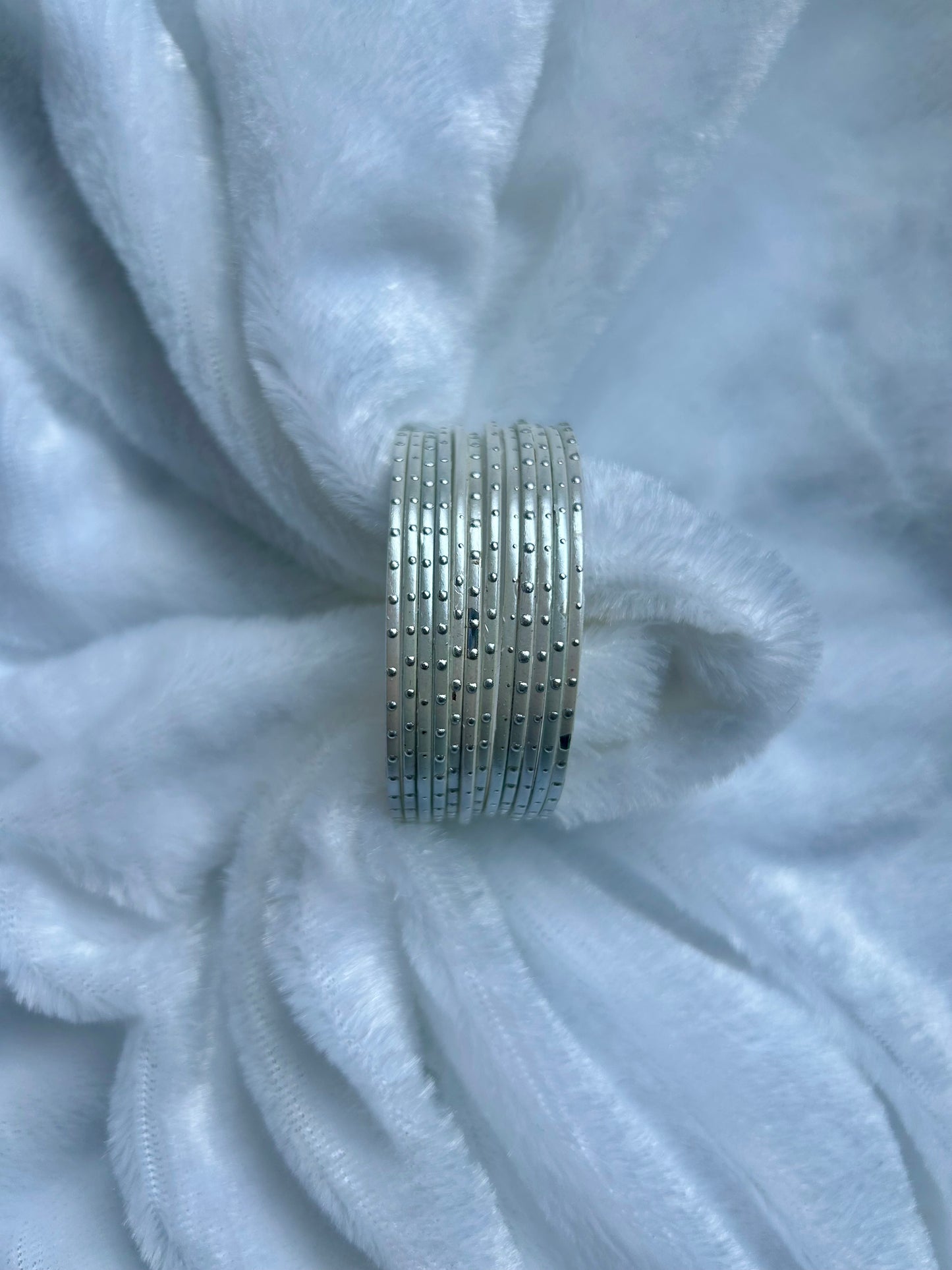 SAMPLE SALE SIZE 2.6 White Bangles