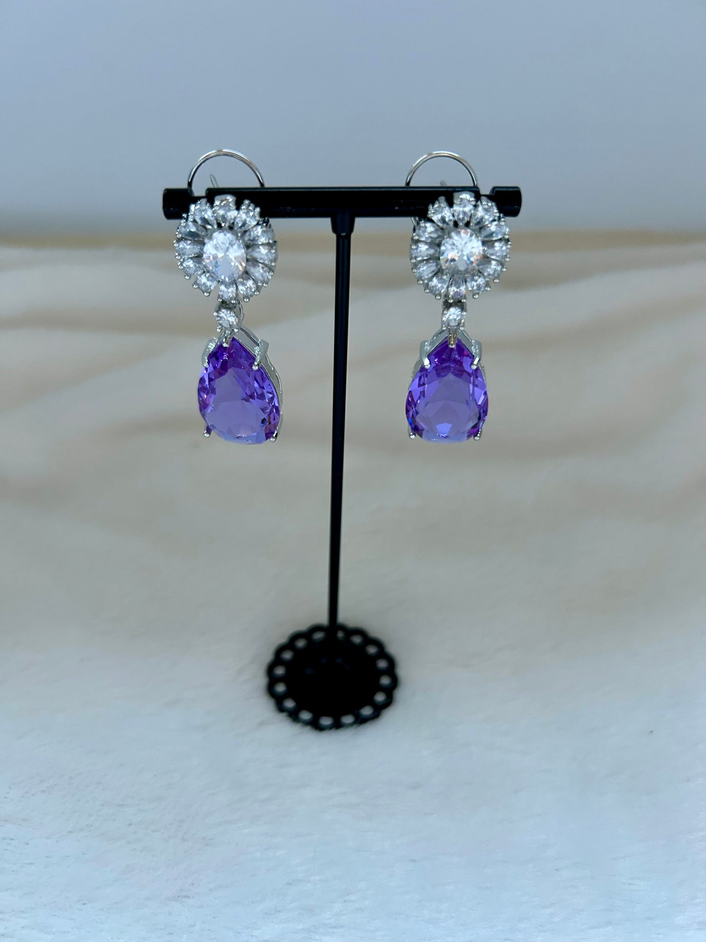 Purple AD Earrings