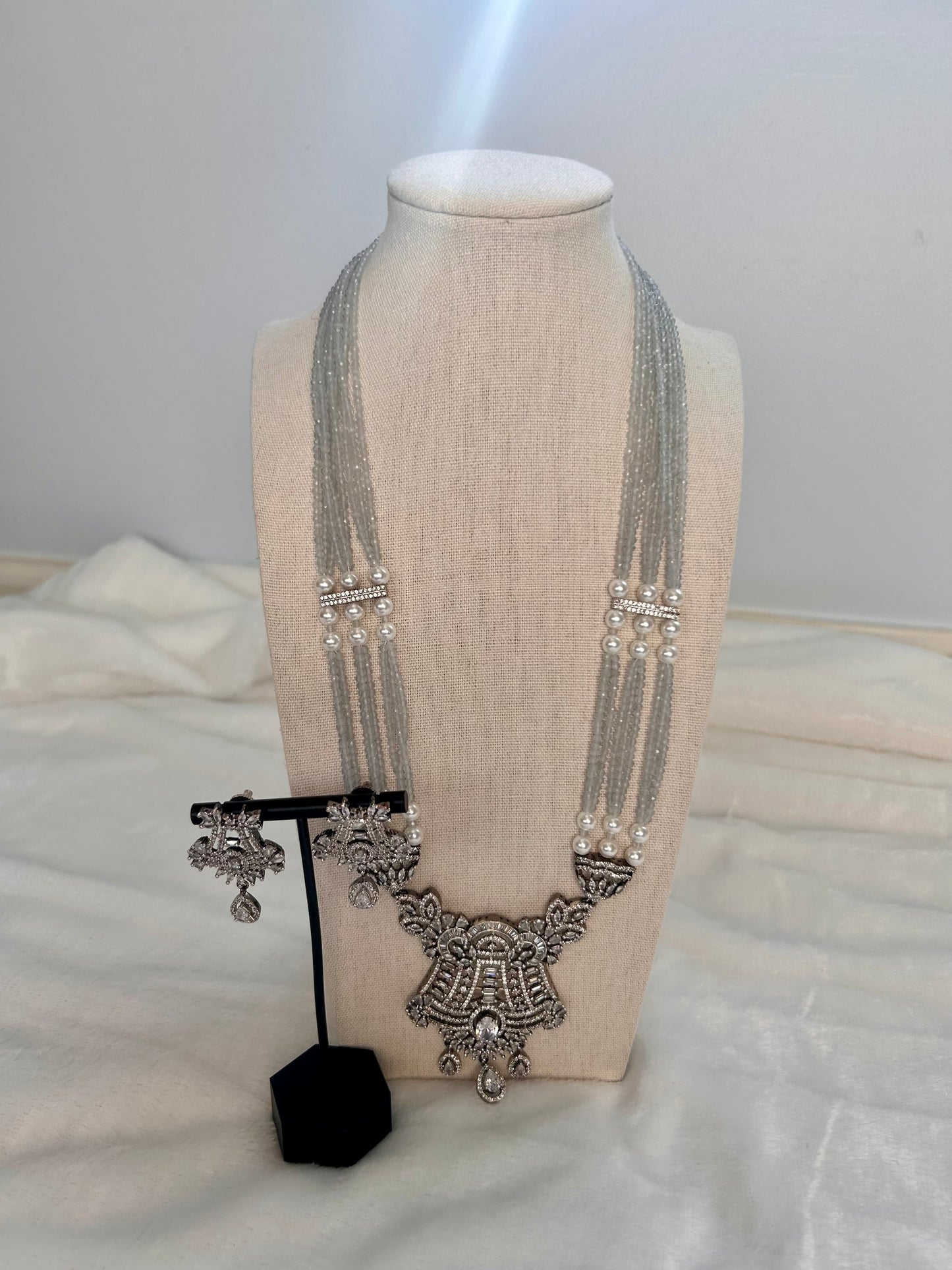 AD Silver Mala Set