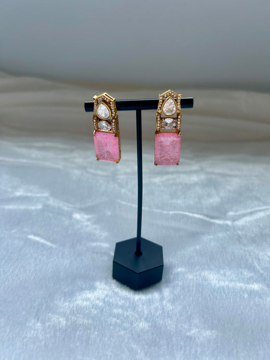 Pink Doublet Earrings
