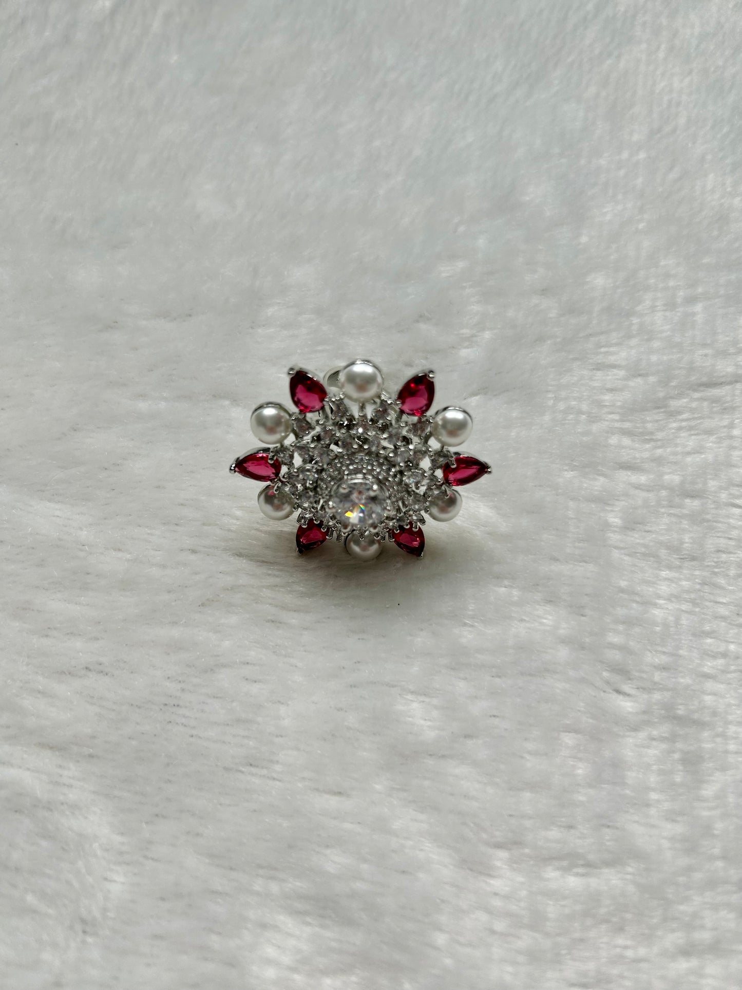 AD Pearl & Ruby Ring