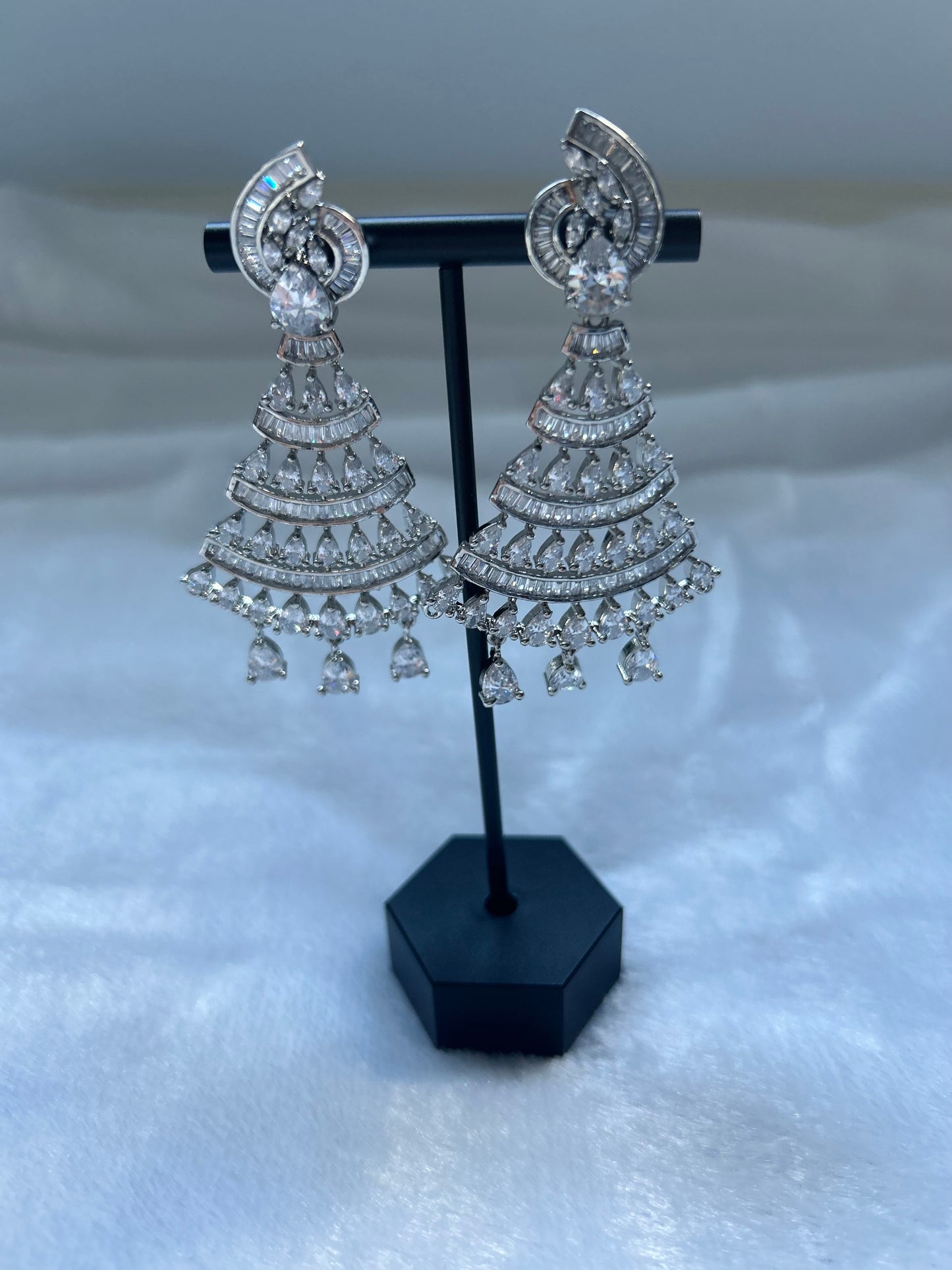 AD Silver Earrings
