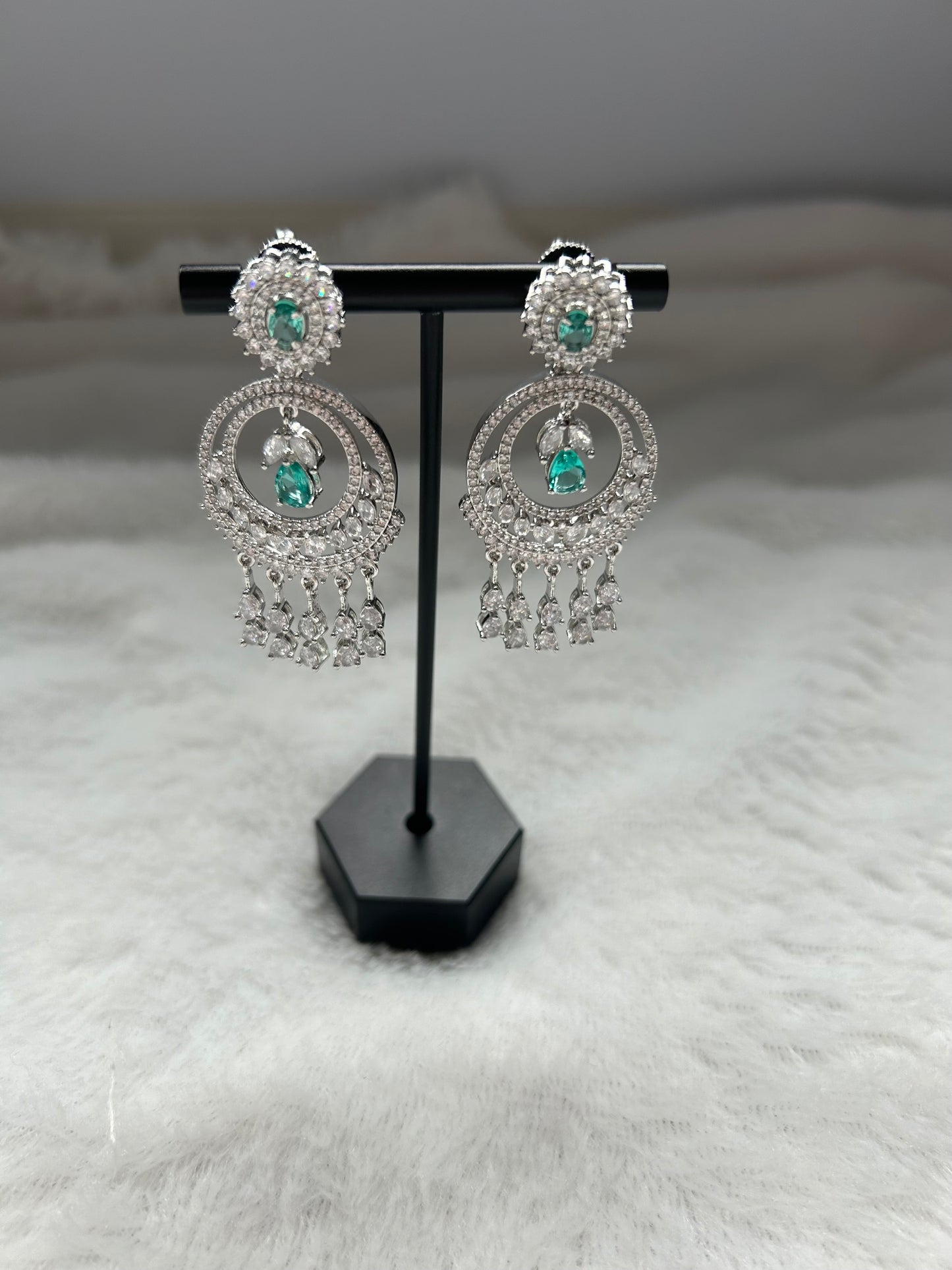 Teal AD Earrings