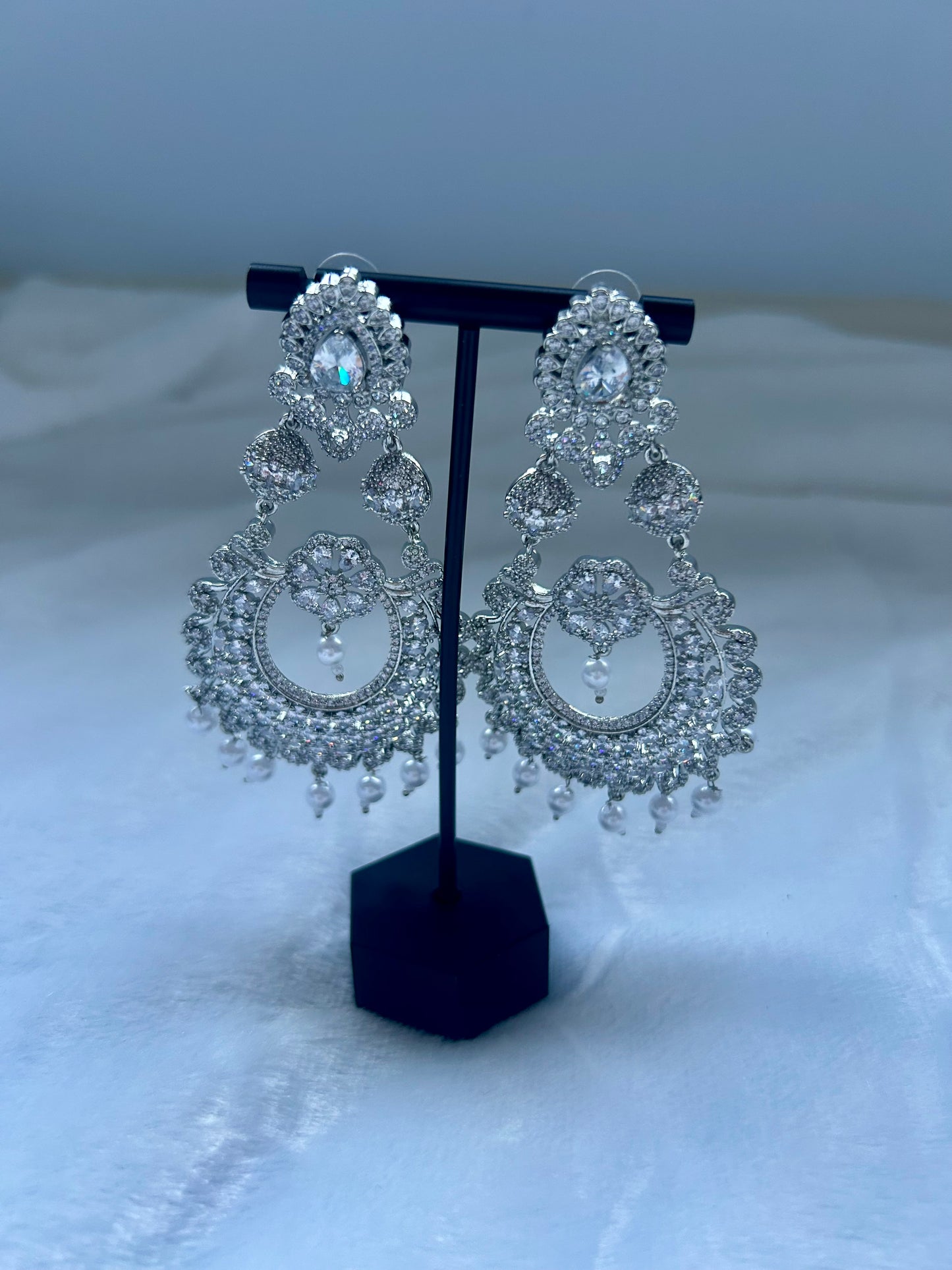 AD Silver Earrings