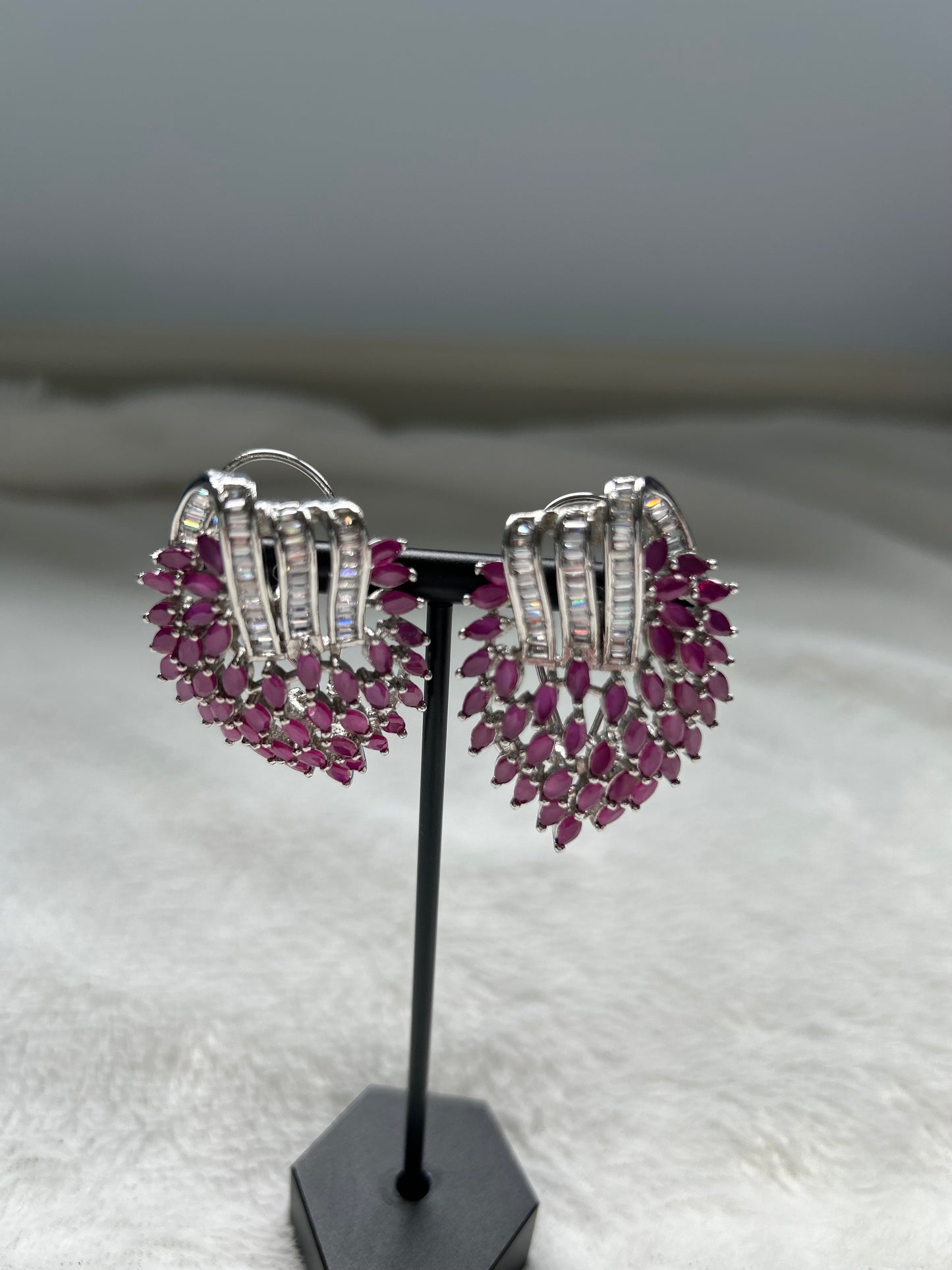 AD Dark Purple Studs