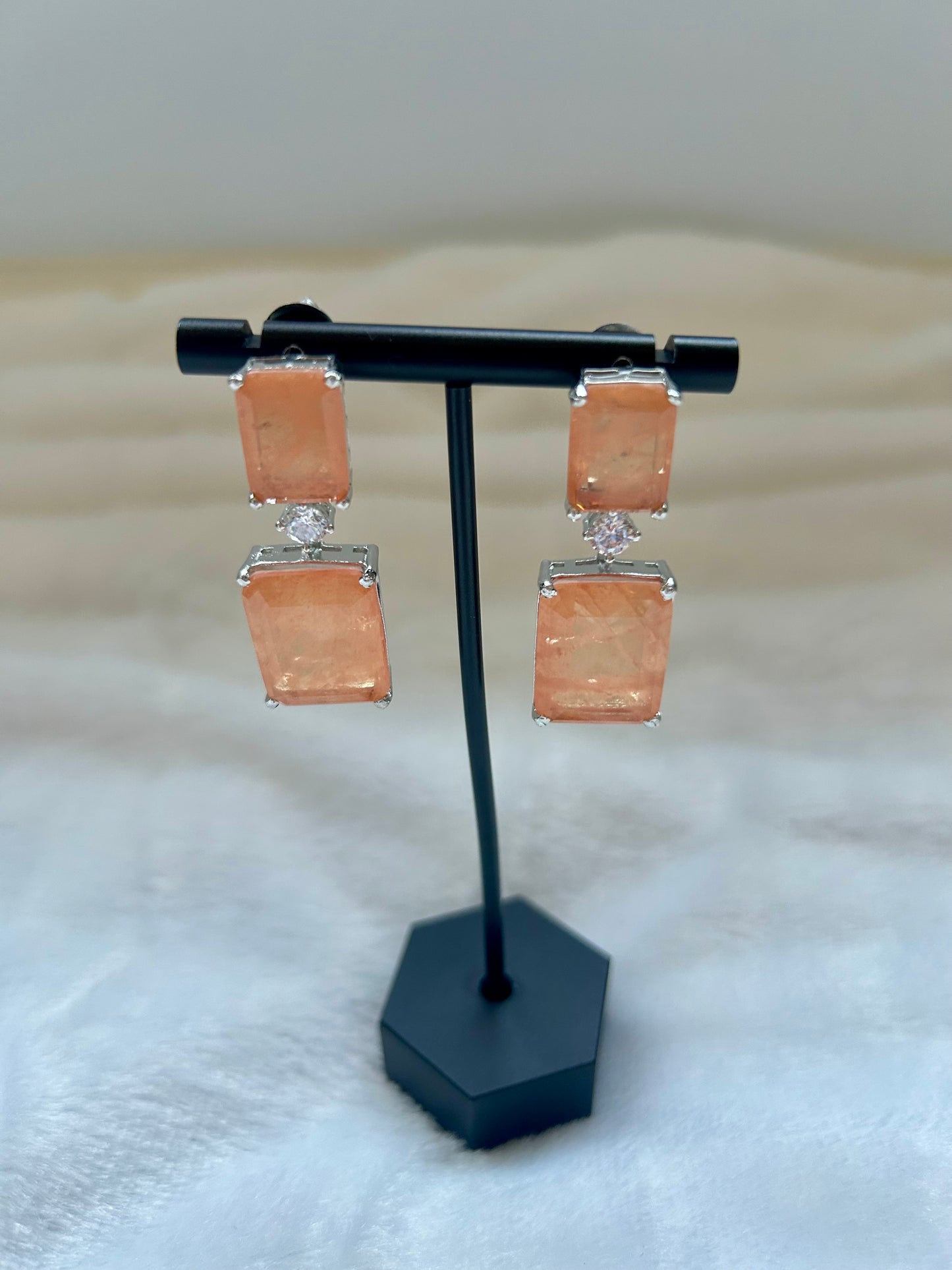 Orange Doublet Earrings