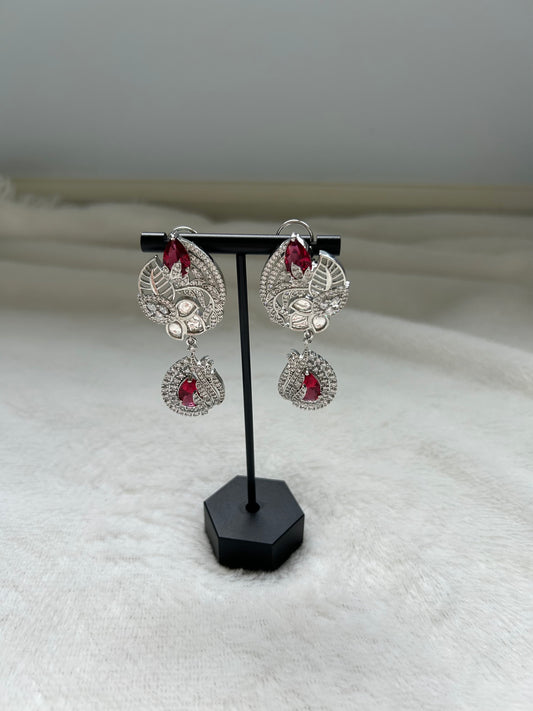 Red AD Earrings