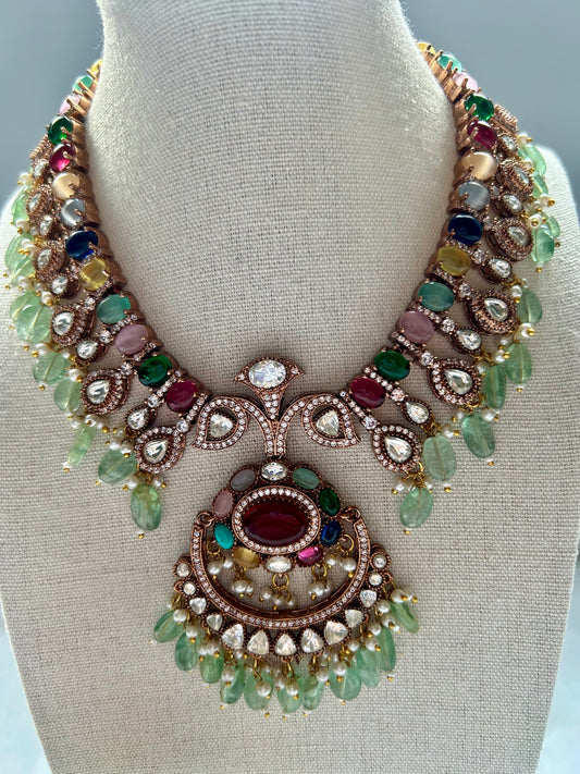 LUXE Multi Moissanite Kundan Set