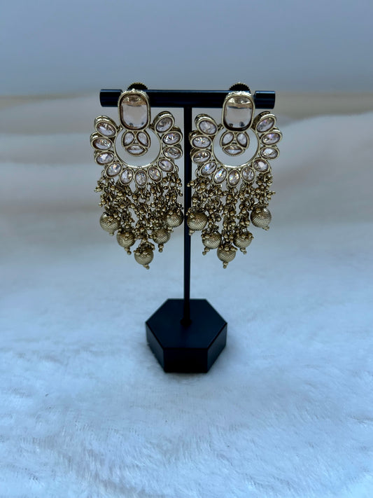 Bronze Polki Earrings