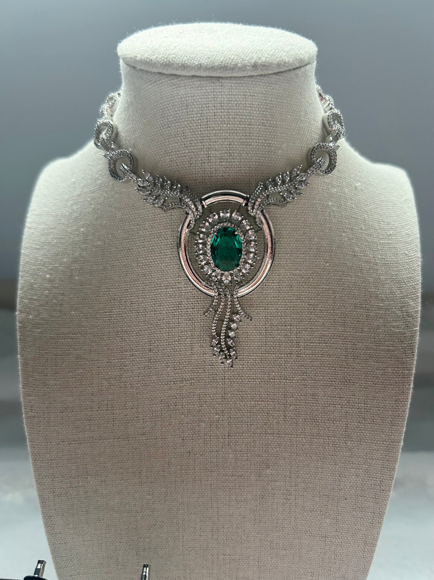 Teal AD Necklace Set