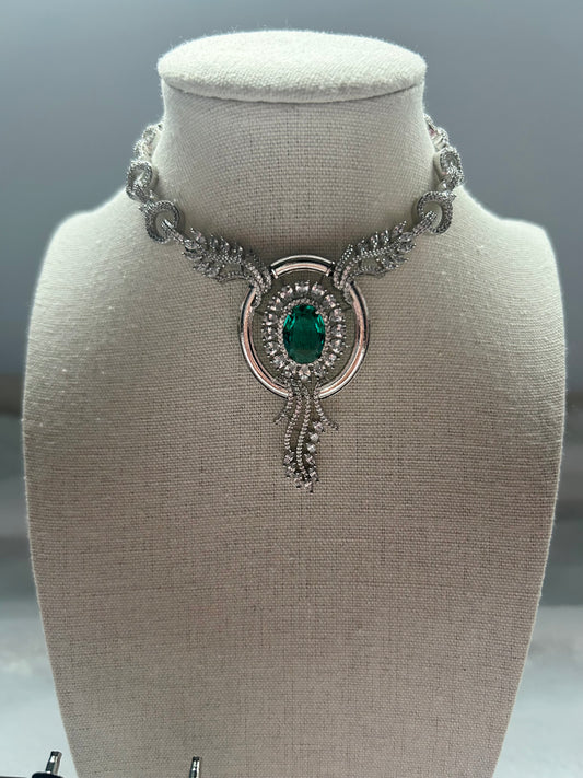 Teal AD Necklace Set
