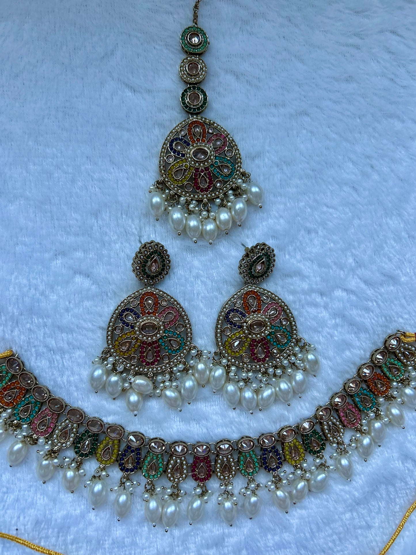 Pakistani Inspired Multi Choker Set