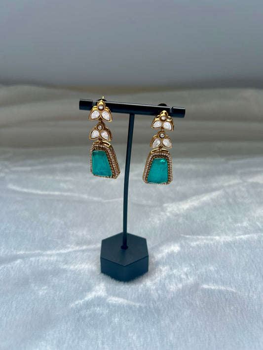 Teal Doublet Earrings