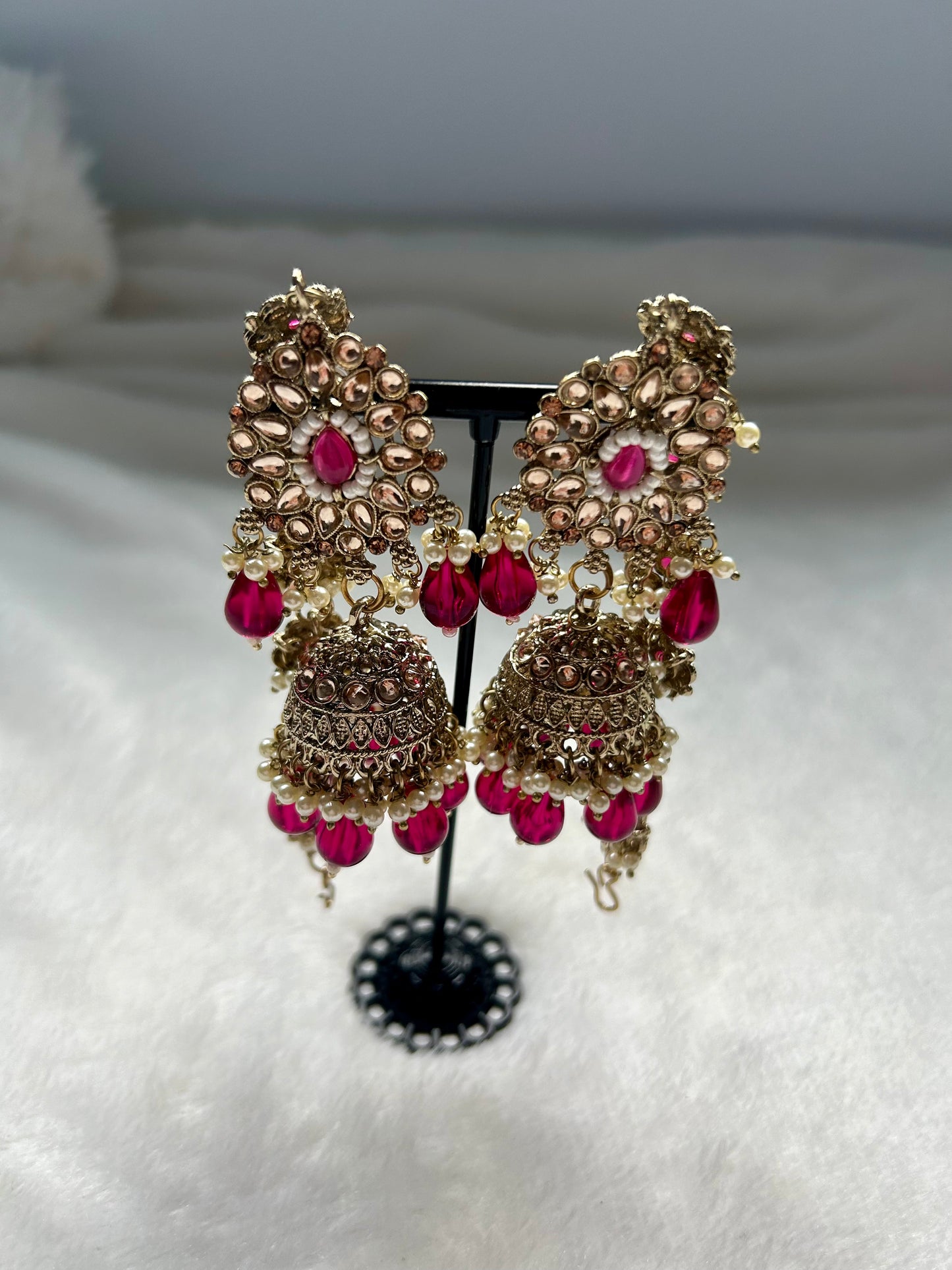 Pink Red Sahara Earrings