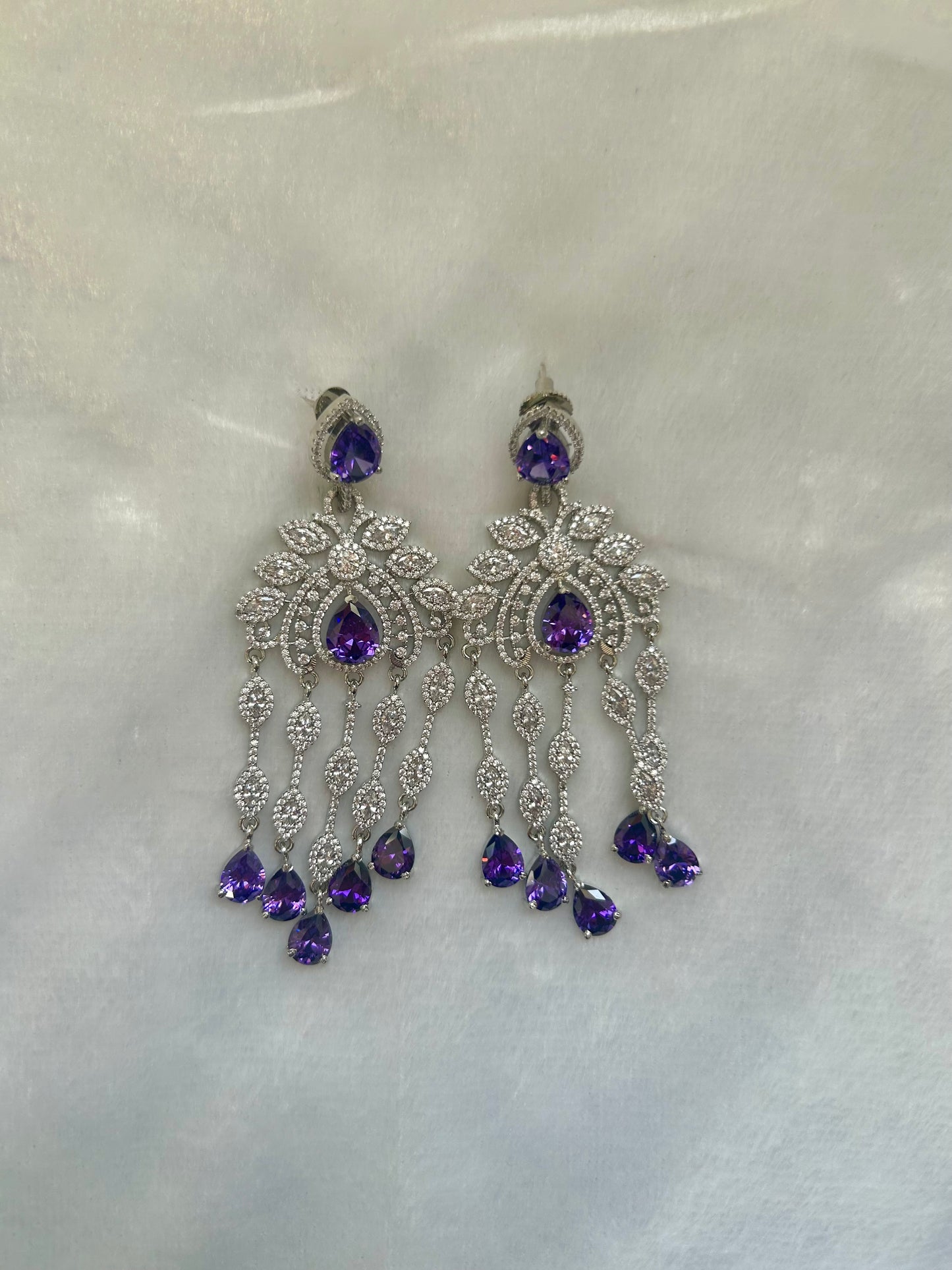 AD Purple Earrings