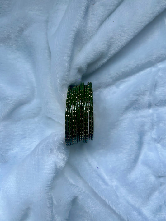 SAMPLE SALE Mehendi Green Bangles