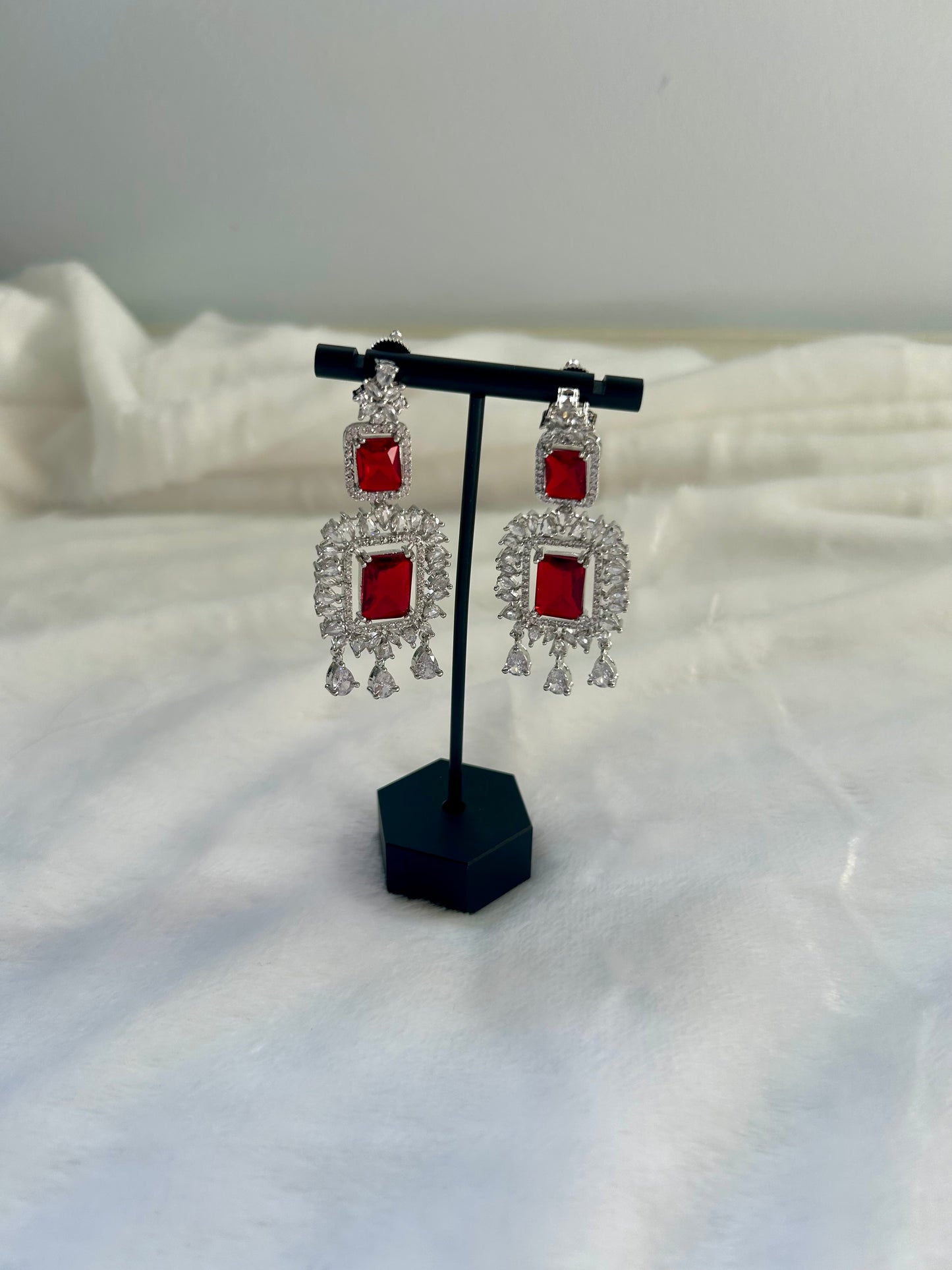 AD Red Earrings