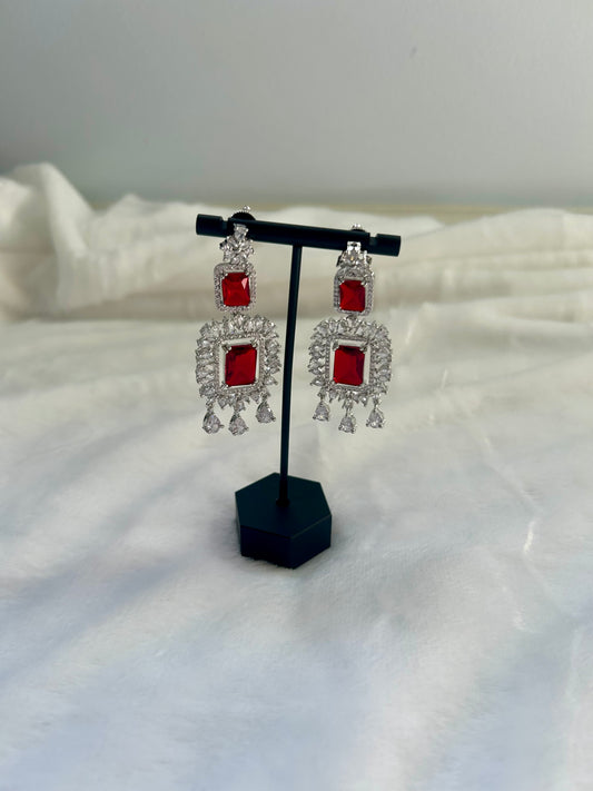 AD Red Earrings