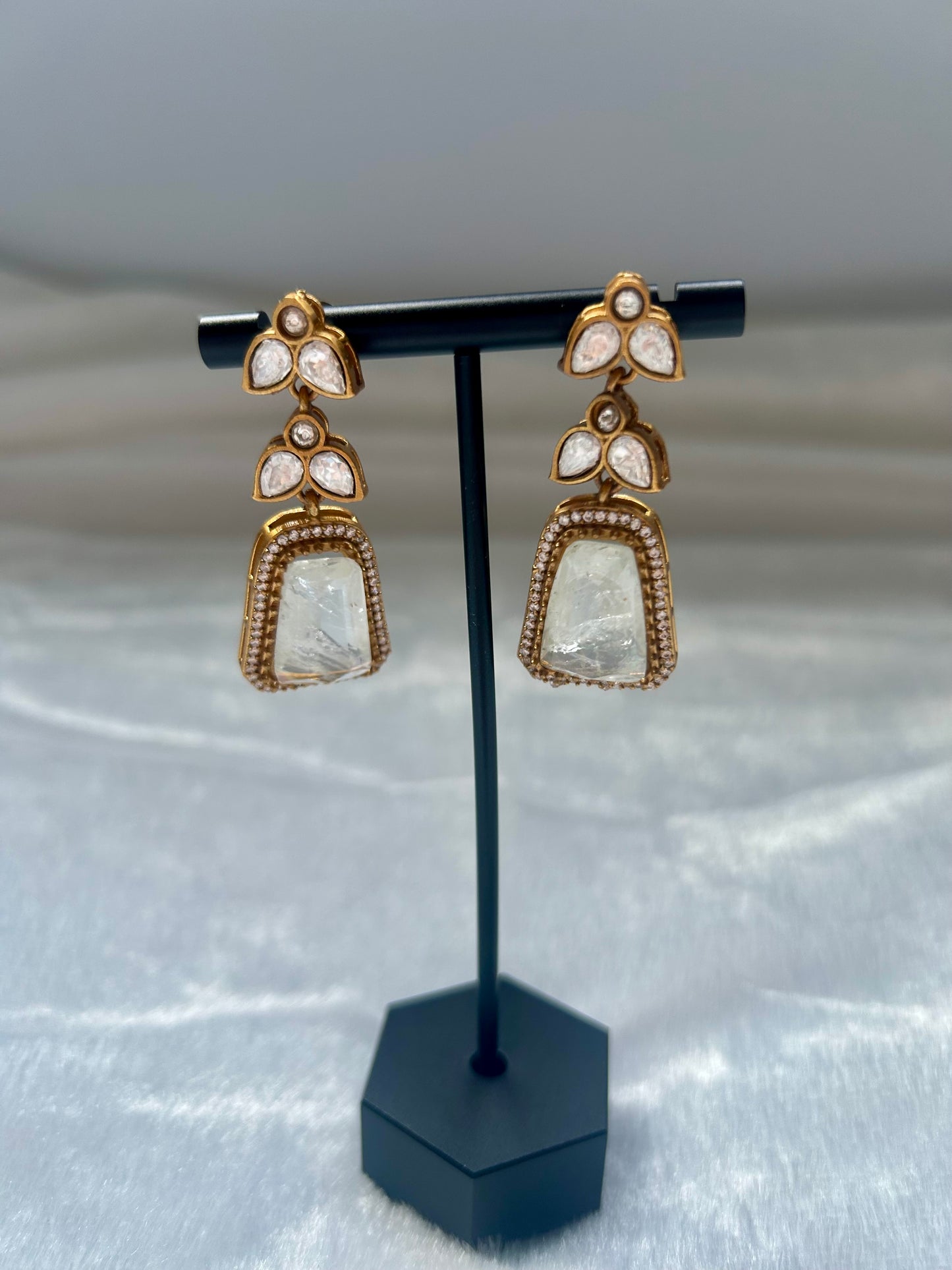 White Doublet Earrings