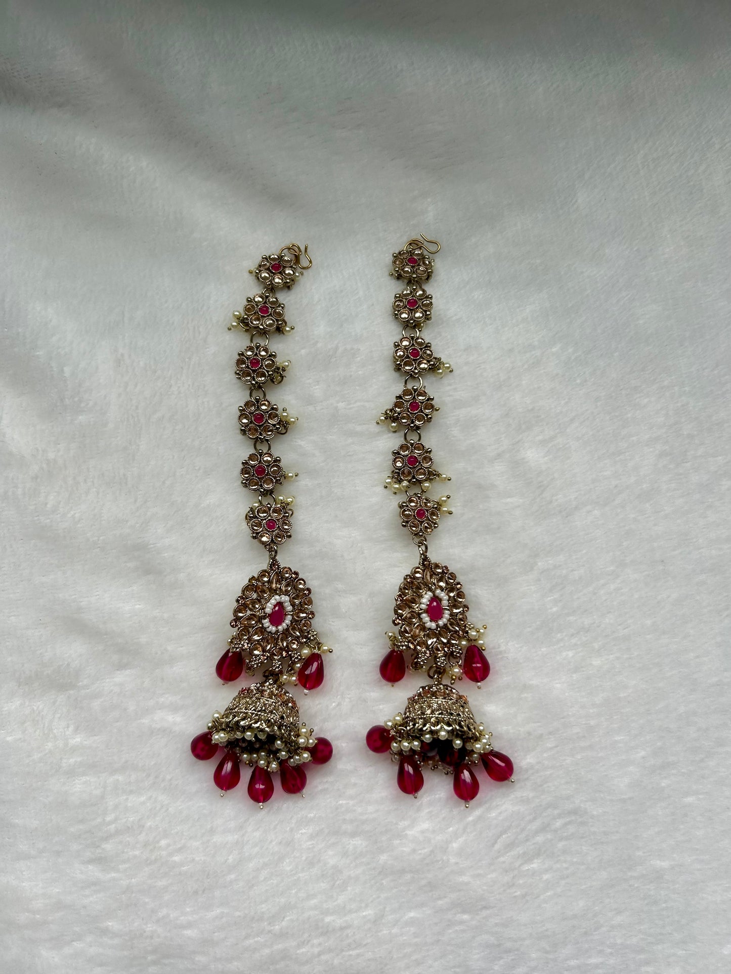 Pink Red Sahara Earrings