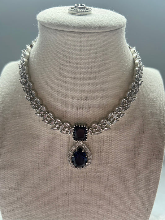 AD Purple Necklace Set