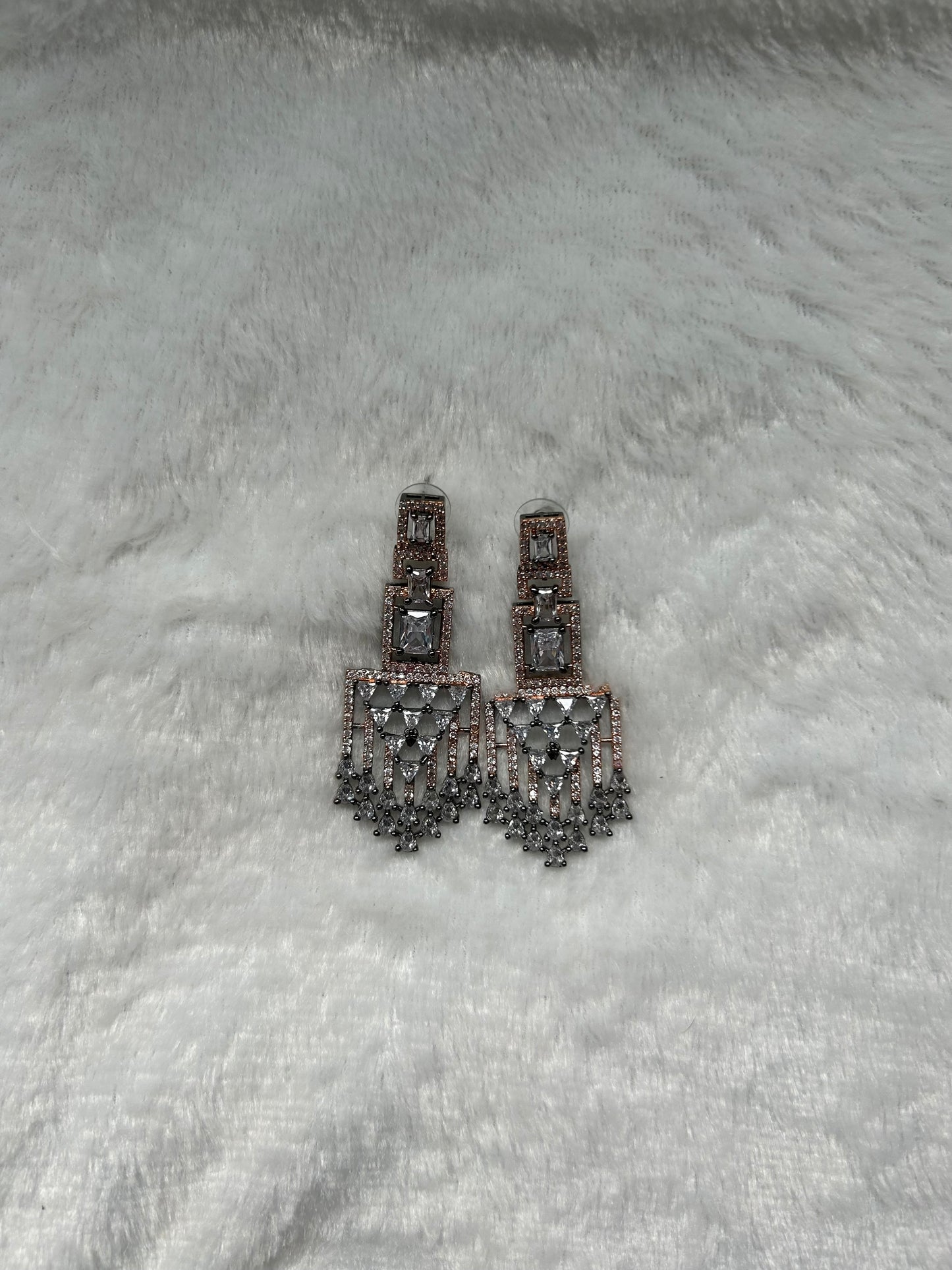 AD Oxidized Earrings