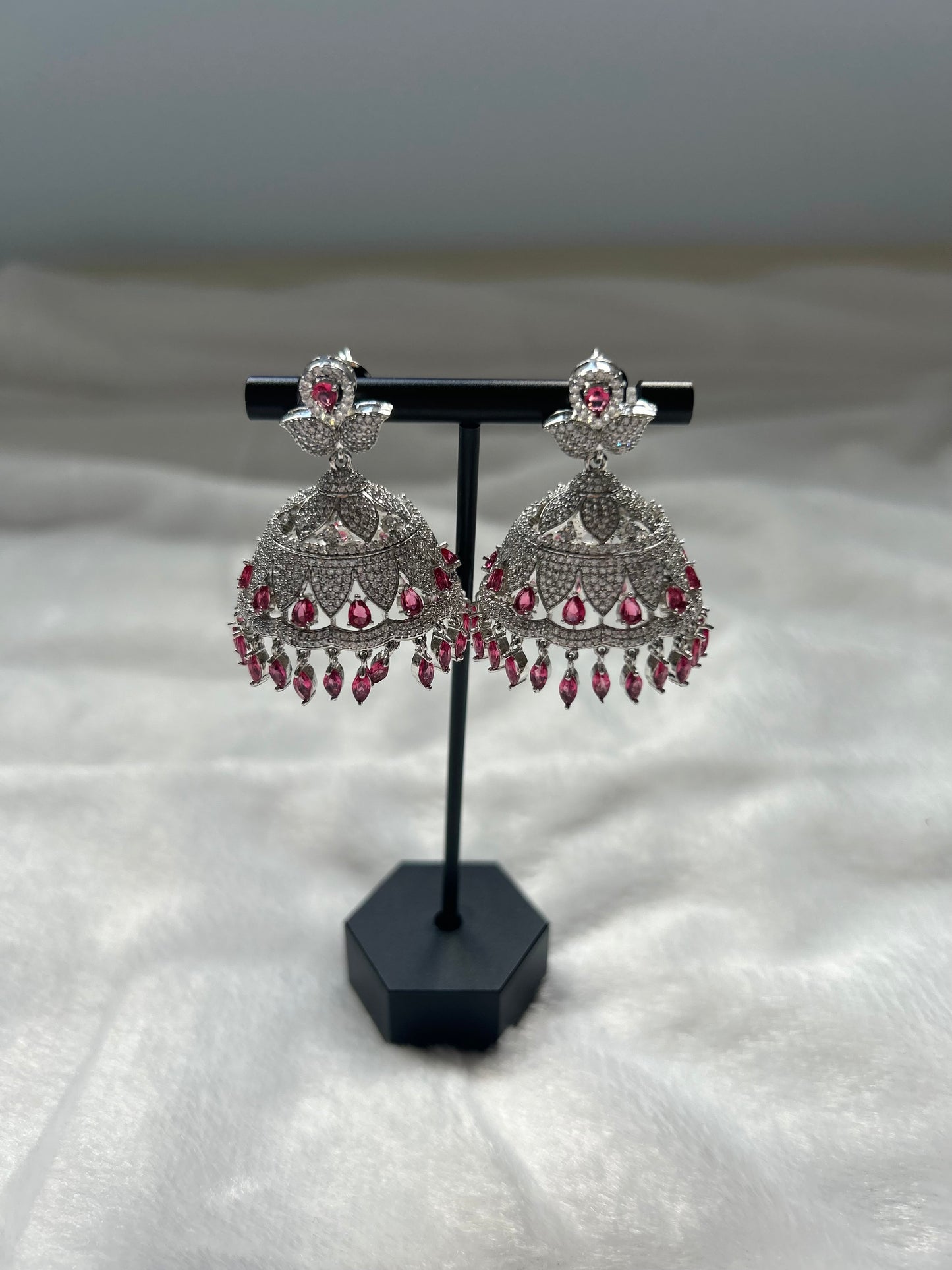 AD Ruby Small Jhumki Earrings