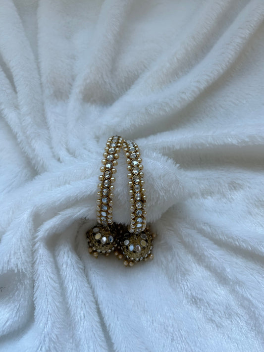 SIZE 2.8 Golden Jhumki Bangles