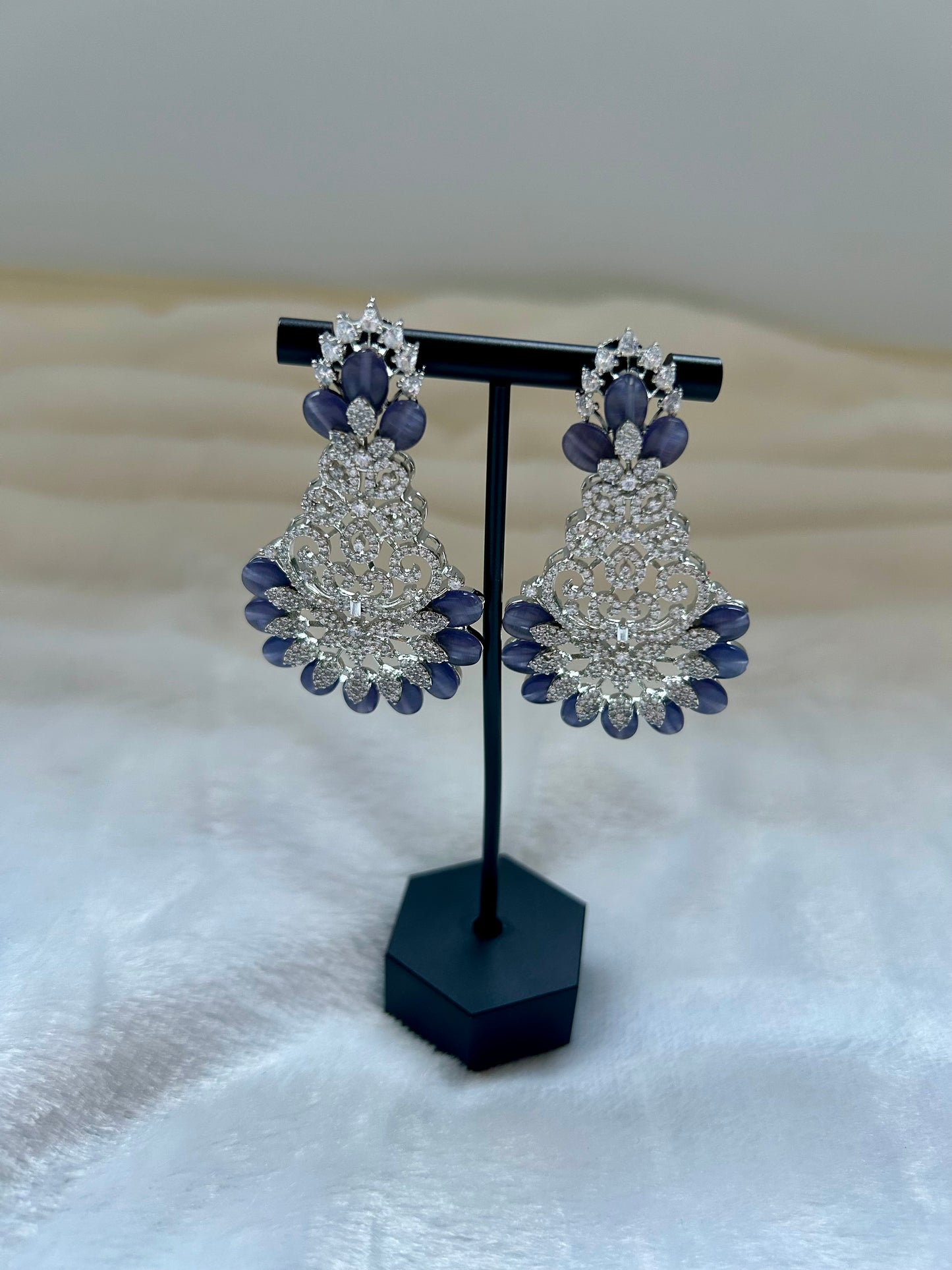 Purple AD Earrings