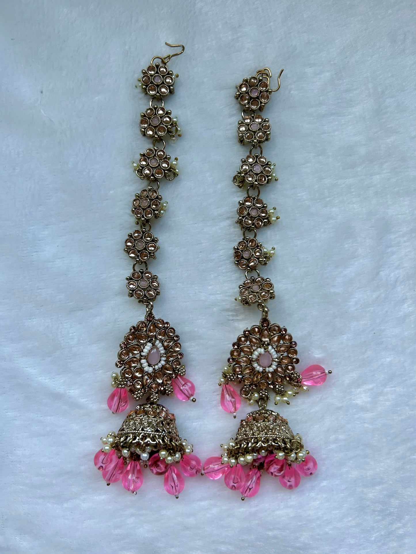 Pink Polki Sahara Earrings