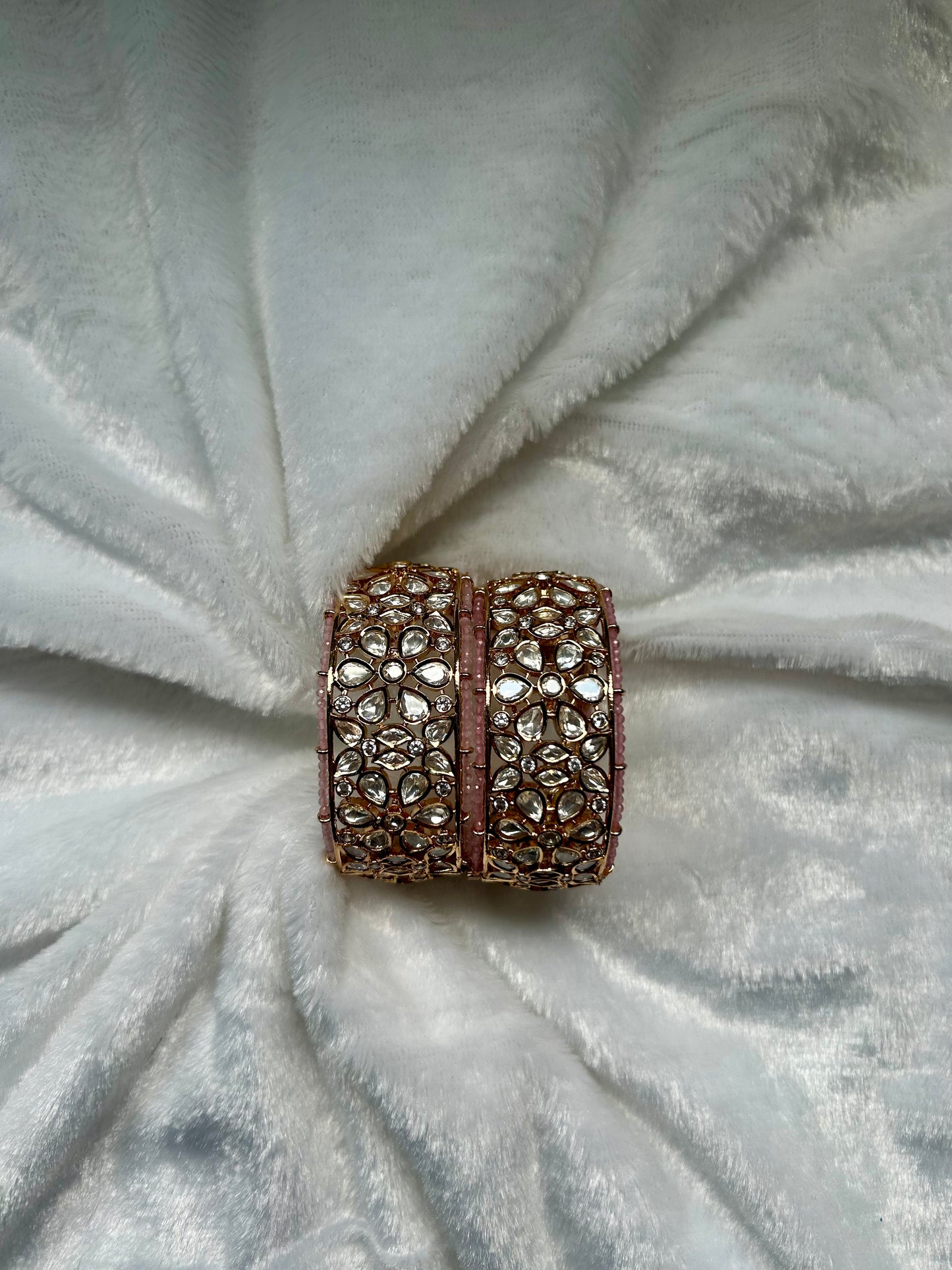 Tyaani Kundan Pink Karde