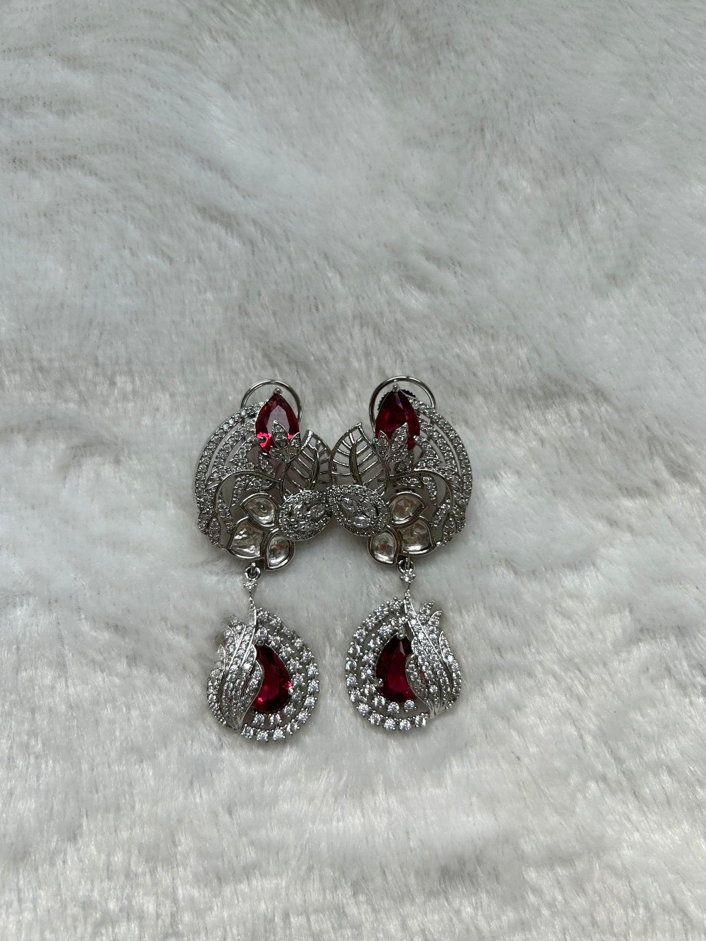 Red AD Earrings