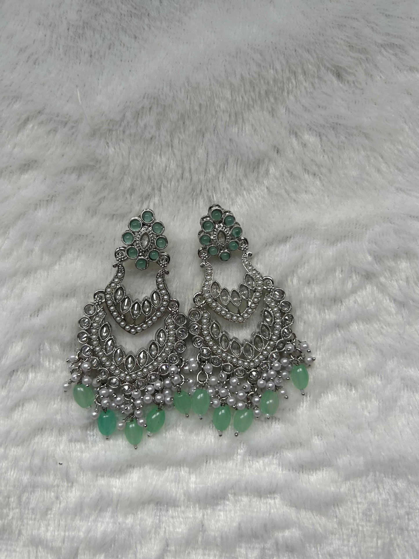 Mint Polki Earrings