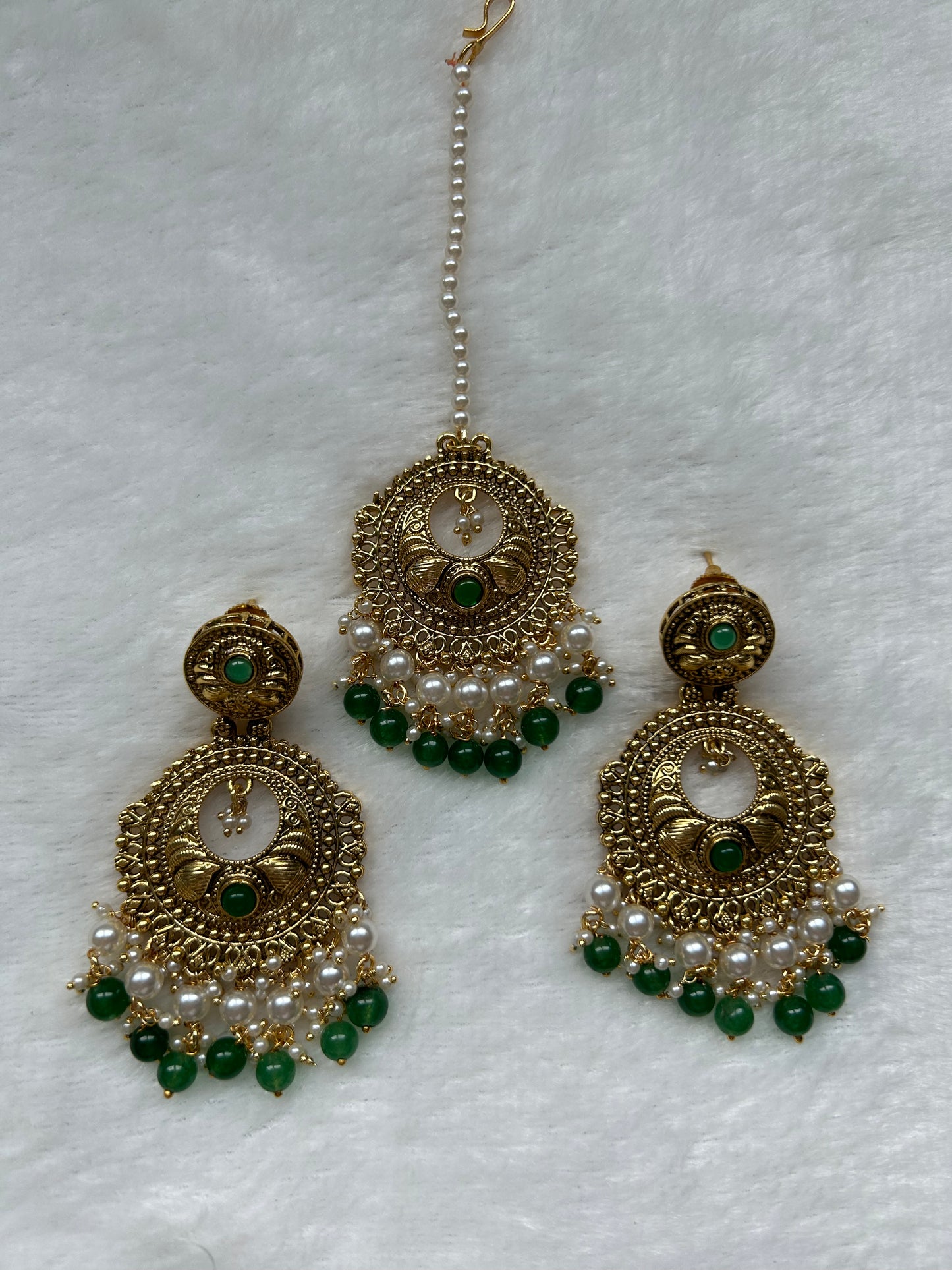 Emerald Green Tikka Set