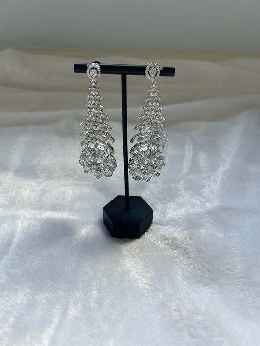 AD Silver Earrings