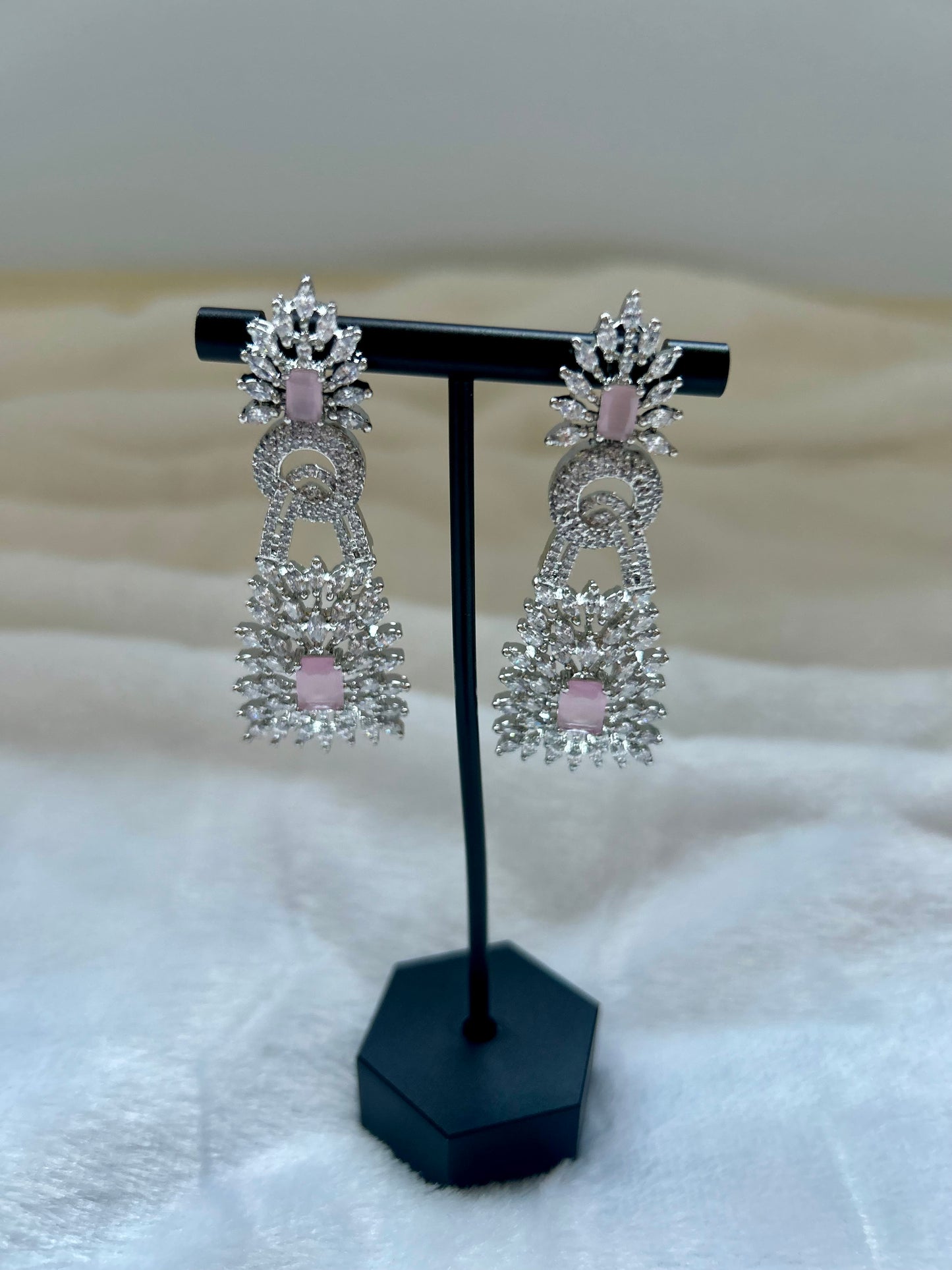 Pink AD Earrings