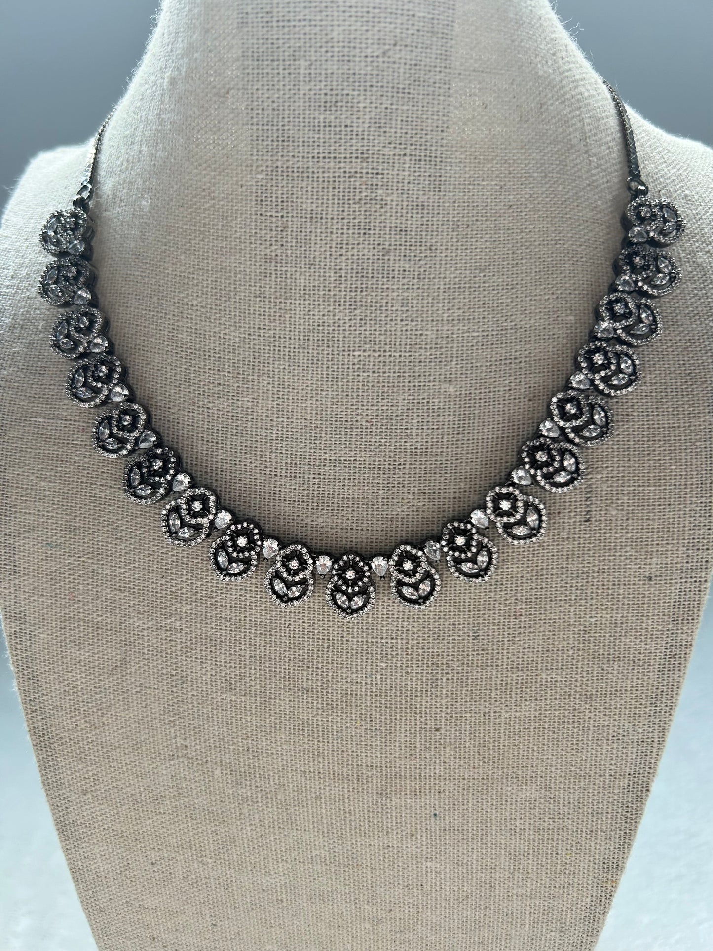 Silver & Oxidized AD Set